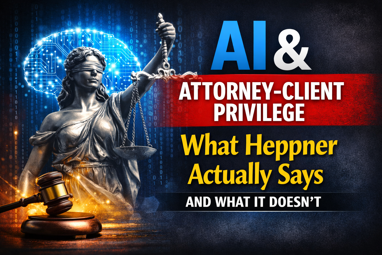 AI and Attorney-Client Privilege: What Heppner Actually Says (and What It  Doesnt)