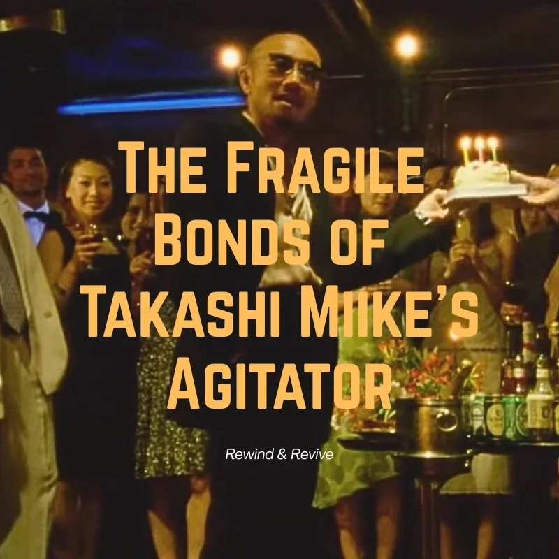I didn&rsquo;t plan to write an entire essay on Takashi Miike&rsquo;s Agitator, but somewhere along the way, it became my favorite film of his that I&rsquo;ve seen.

🔗 in bio for the full piece over on Rewind &amp; Revive.

#agitator #takashimiike #