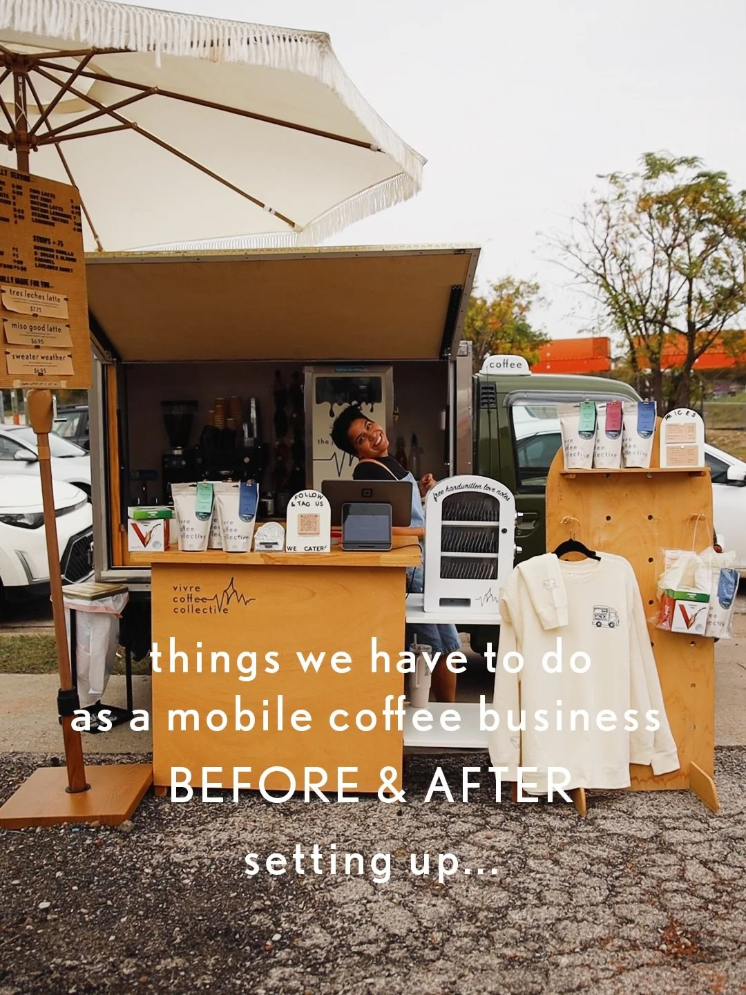 What looks like &ldquo;just a coffee cart&rdquo; is actually:

✔ logistics
✔ problem solving
✔ lifting heavy things repeatedly
✔ and a little bit of emotional support espresso.

We love what we do, but let&rsquo;s just say the coffee starts long befo