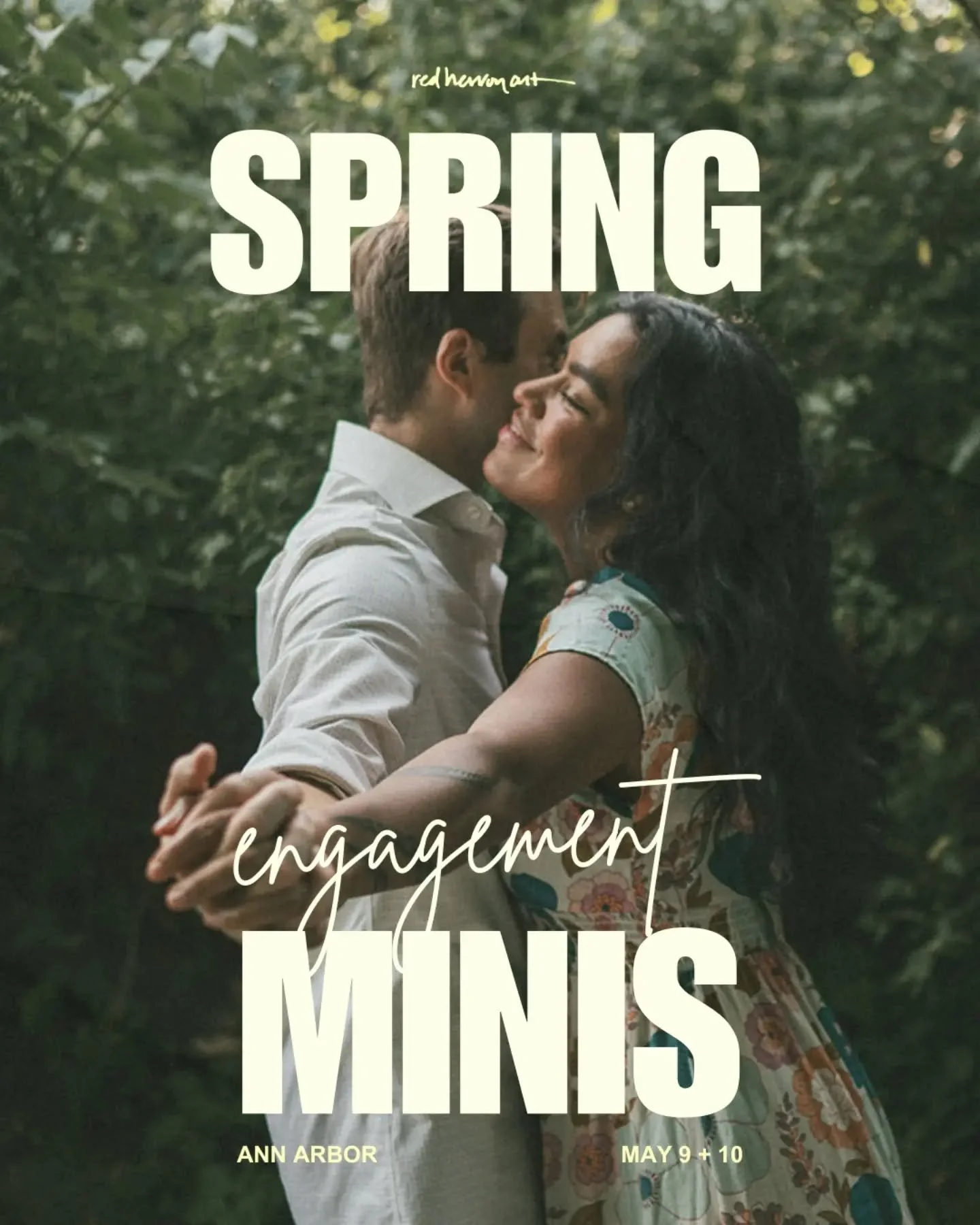 I'm opening 6 spots for engagement photo minis at the beginning of May, and it's first come first served-- these sessions are good for people who just want an extra shoot for fun, who would love a full session with me specifically but maybe don't hav