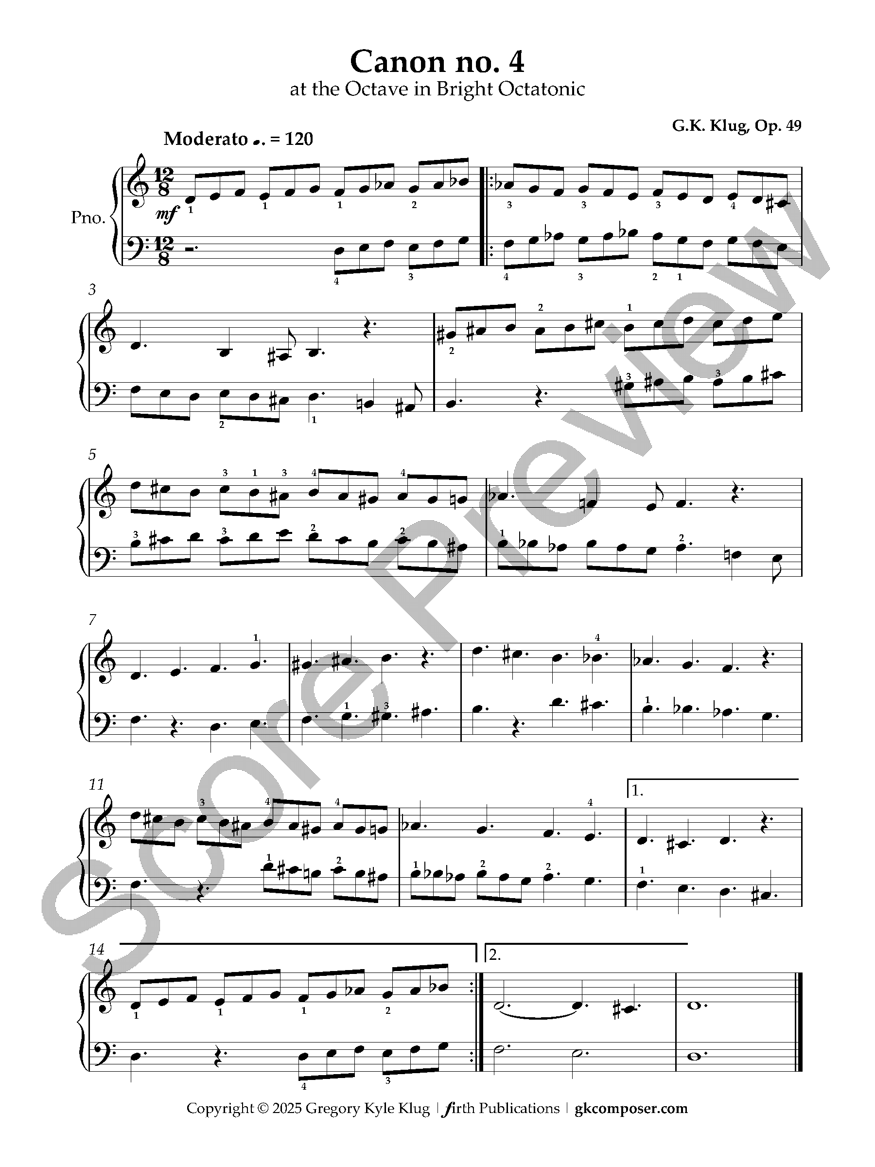 Klug, Nine Symmetrical Mode Canons for Piano, Op. 49_Page_4.png