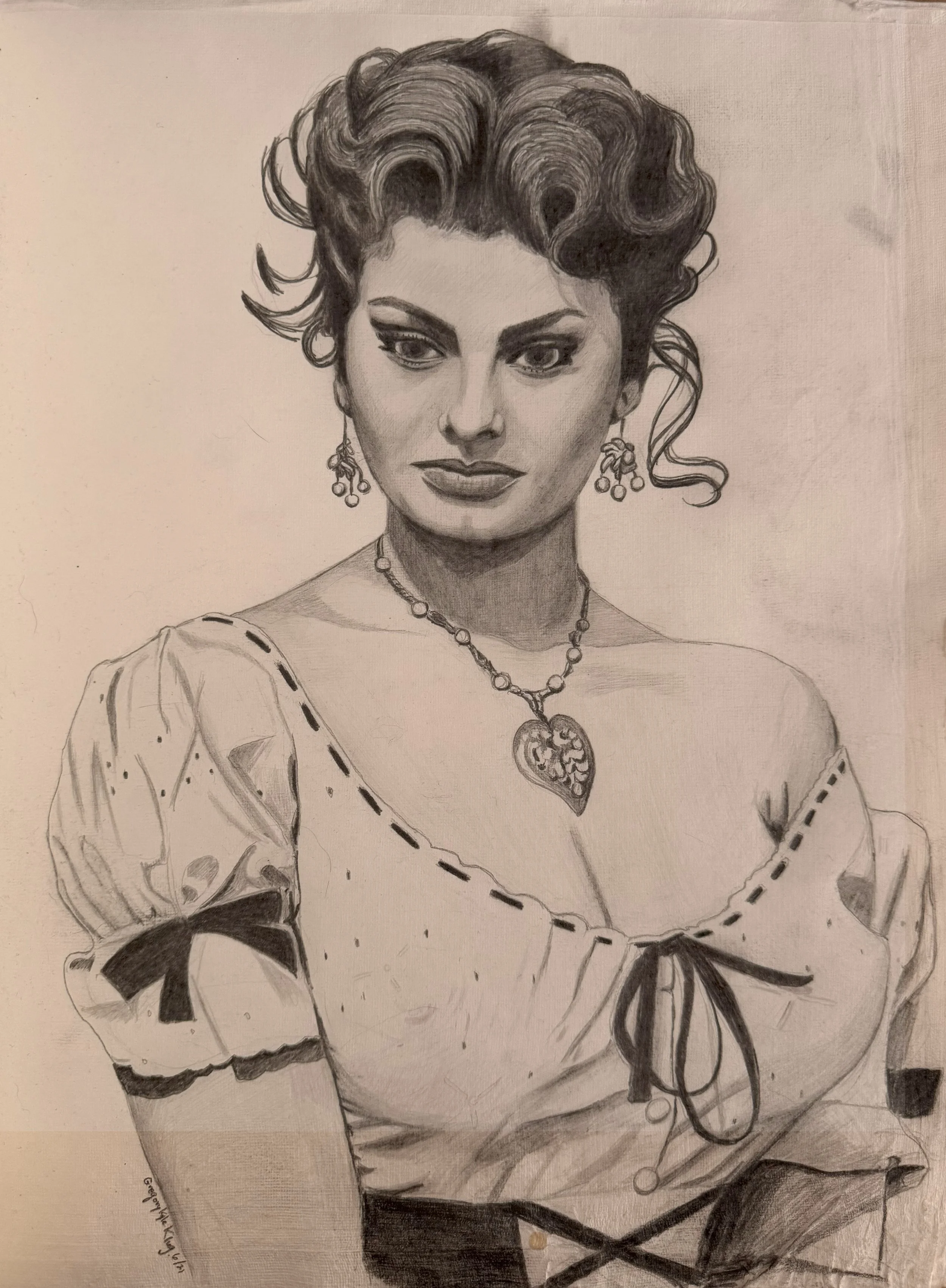 2020.06. Sophia Loren. Graphite. 12.5x16.5 -
© Gregory Klug. All artwork is protected by copyright and may not be used, copied, or reproduced without written permission.
