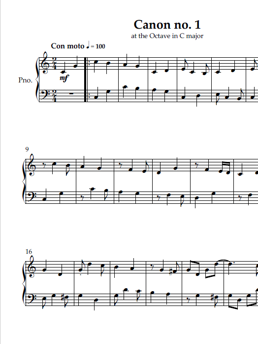 Canon in C Major, Op. 45