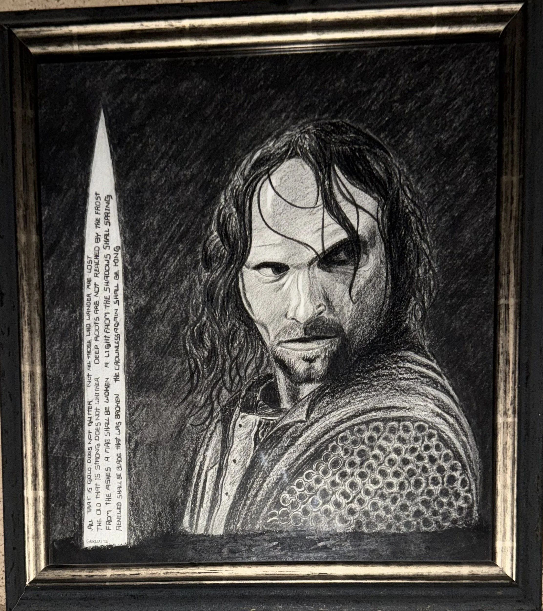 2006. Aragorn. Graphite. 12.5x11.5 -
© Gregory Klug. All artwork is protected by copyright and may not be used, copied, or reproduced without written permission.