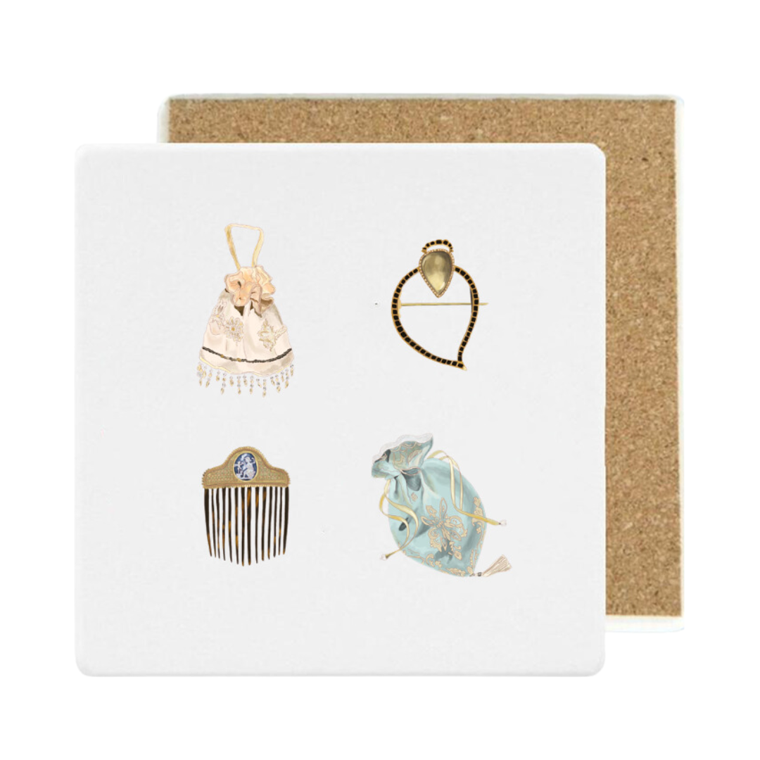 Regency Era Ceramic Coaster
