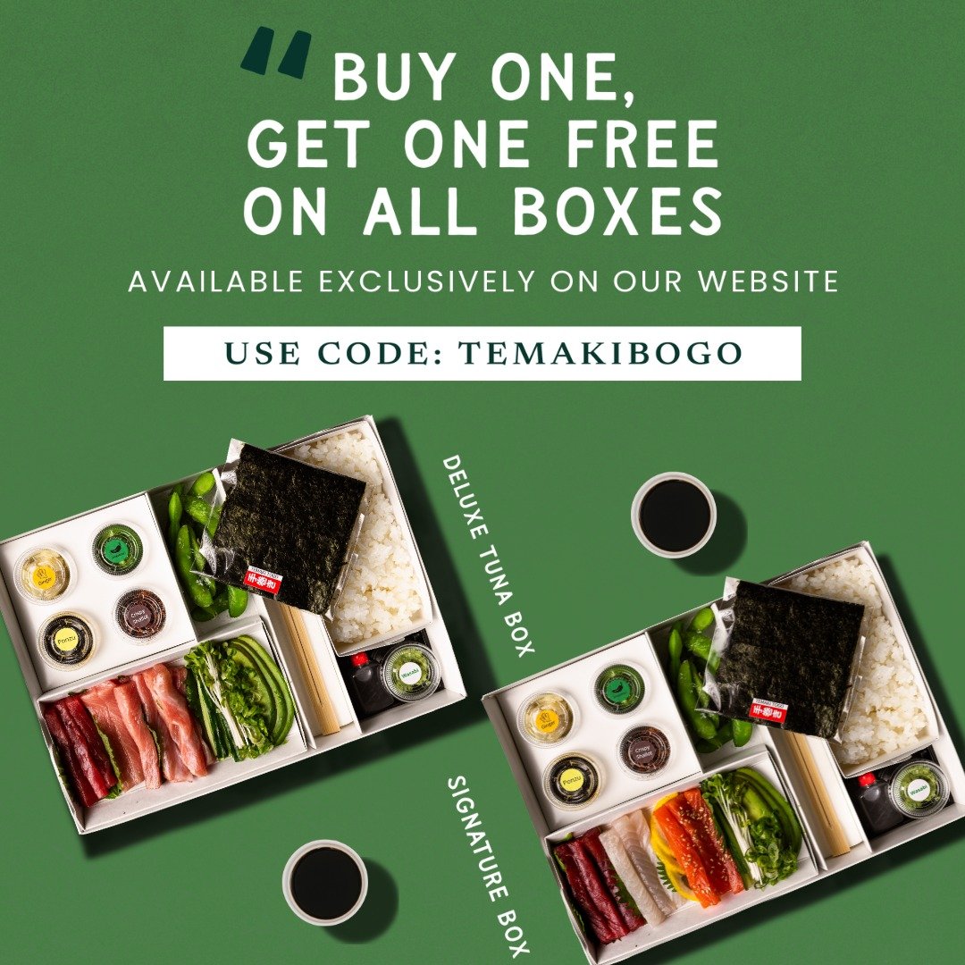 Buy One Box, Get One Free 🍣.
Exclusive on our website only use code "TemakiBOGO." 
Shared this with friends and kick off 2026 the right way ❤️✨.

Visit temakitogo.com

#bogo #temakitogo #sᴜsʜɪʟᴏᴠᴇʀs #bogosushi #lafoodie #handroll