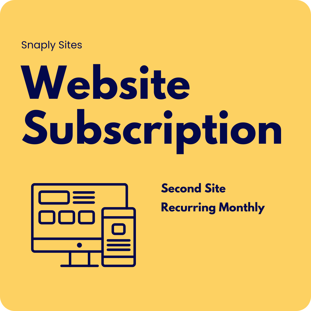 Website Subscription - Second Site