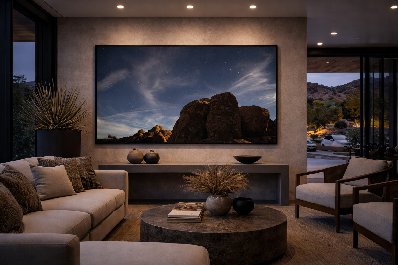 Desert twilight in a contemporary living room.png