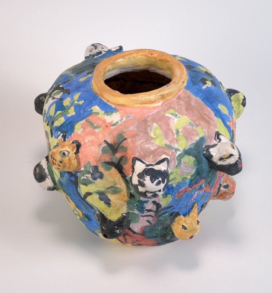 Colorful Animal Head Pot, 2010s