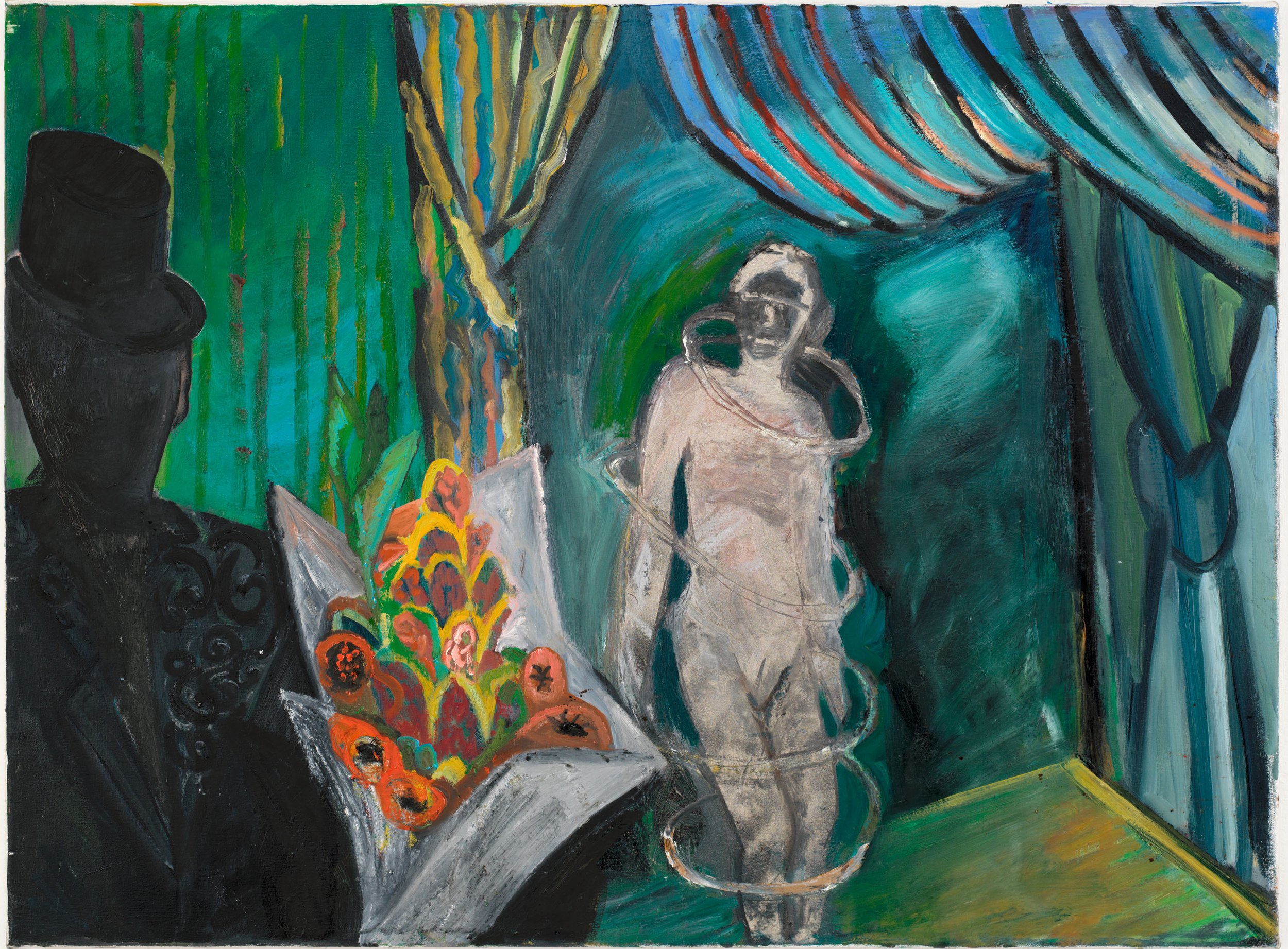 The Performer and the Guest,
1990
Oil on Canvas