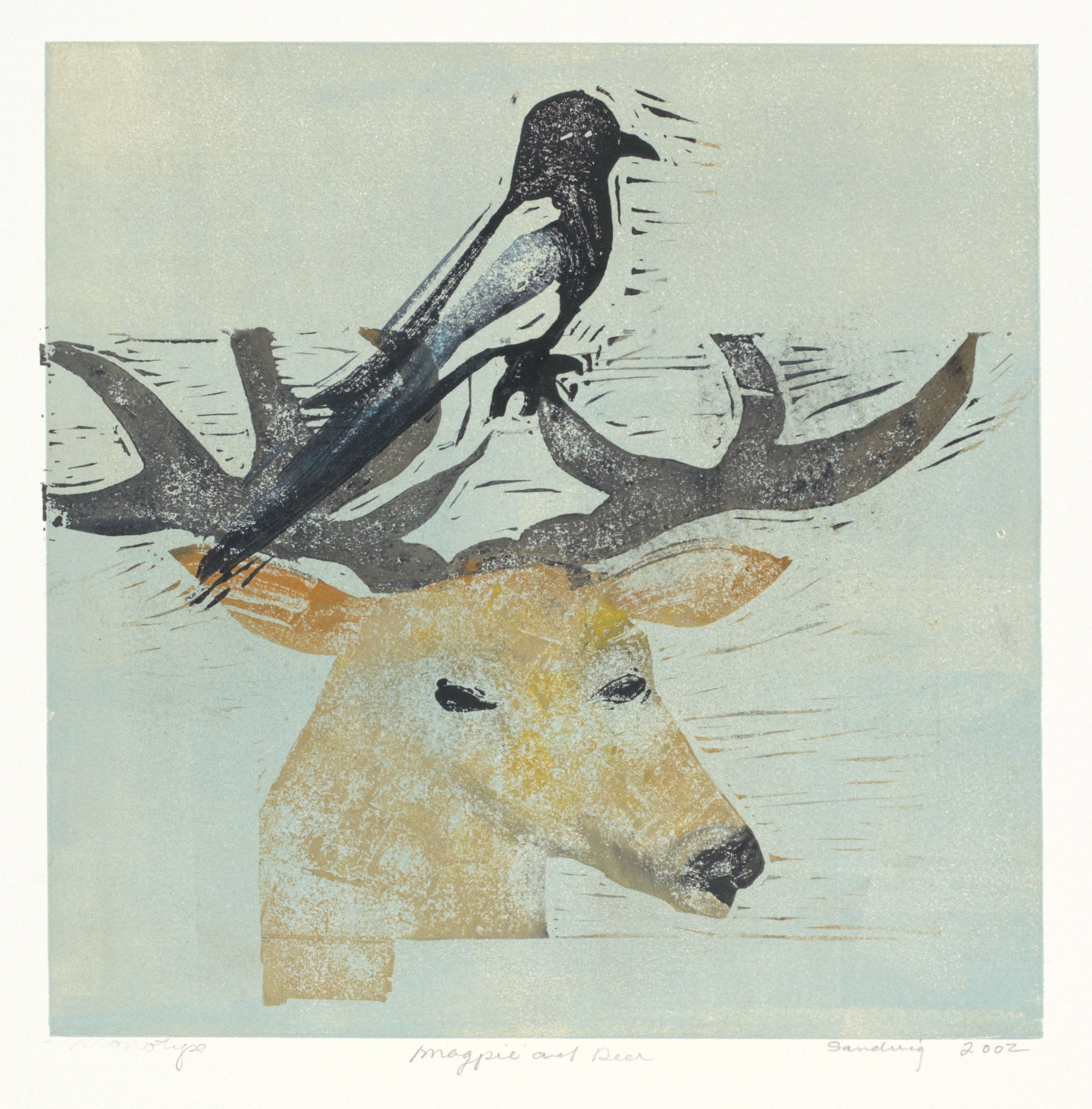 Magpie and Deer, 2002