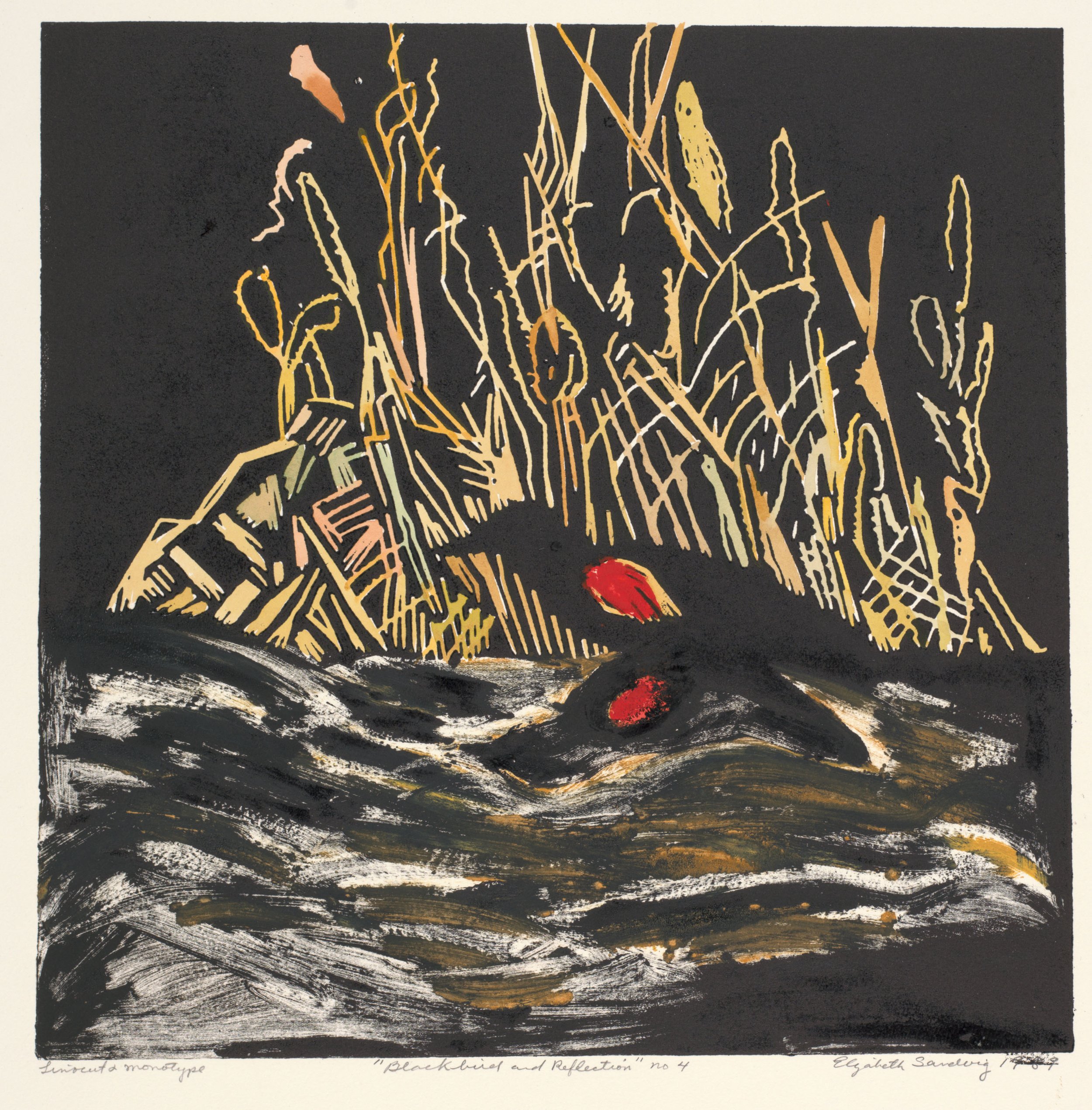 Blackbird and Reflection, 1989