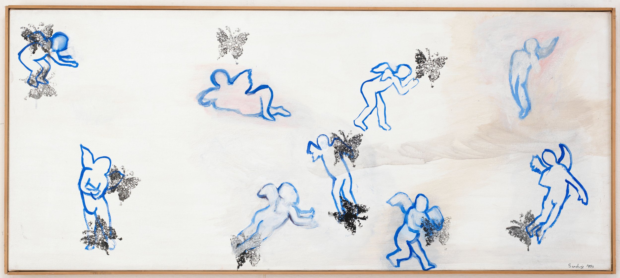 Erotes,
oil on canvas, 1993