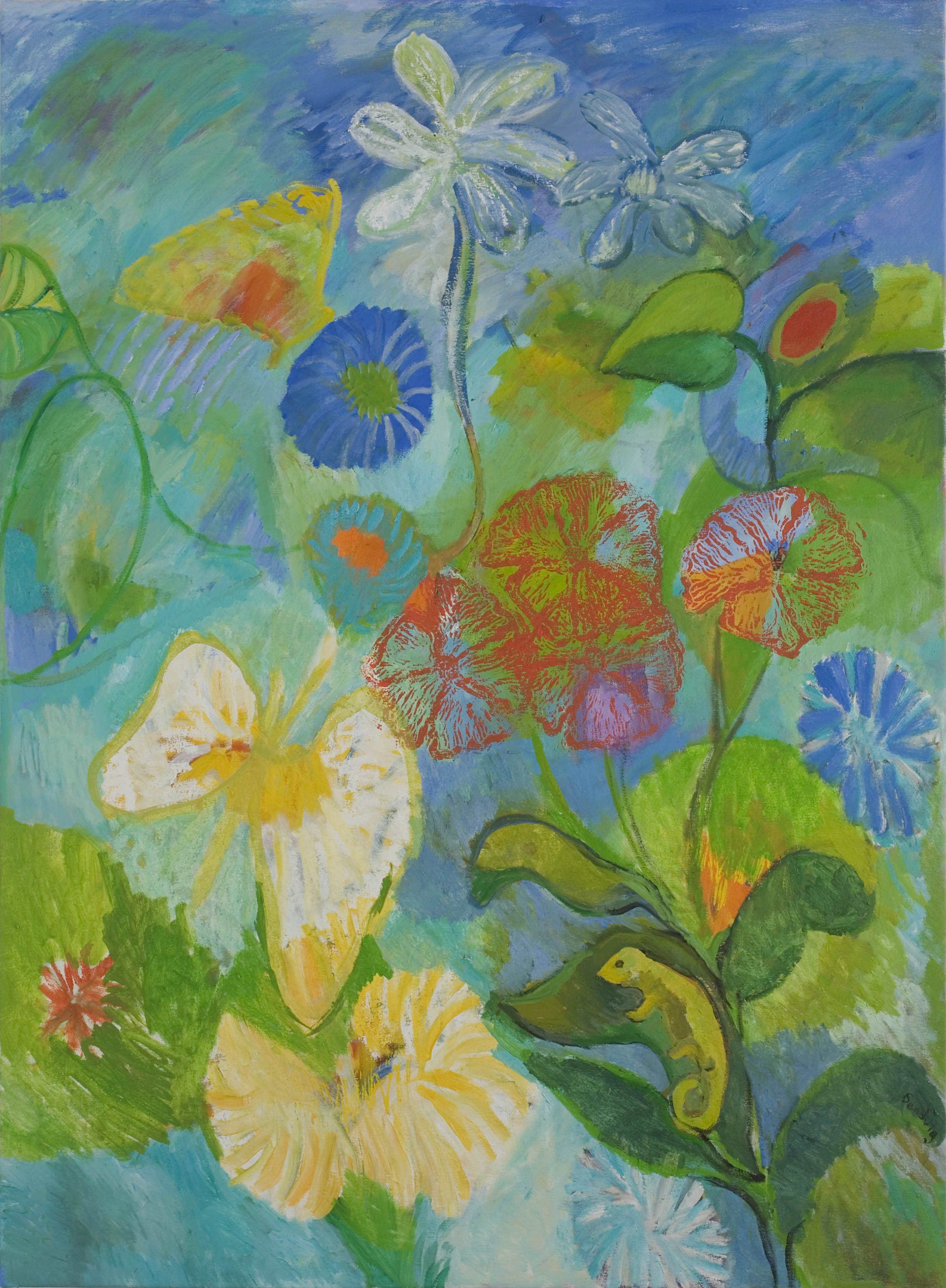 Salamander Life, 2007
60 3/4 x 44 3/4"
Oil on canvas