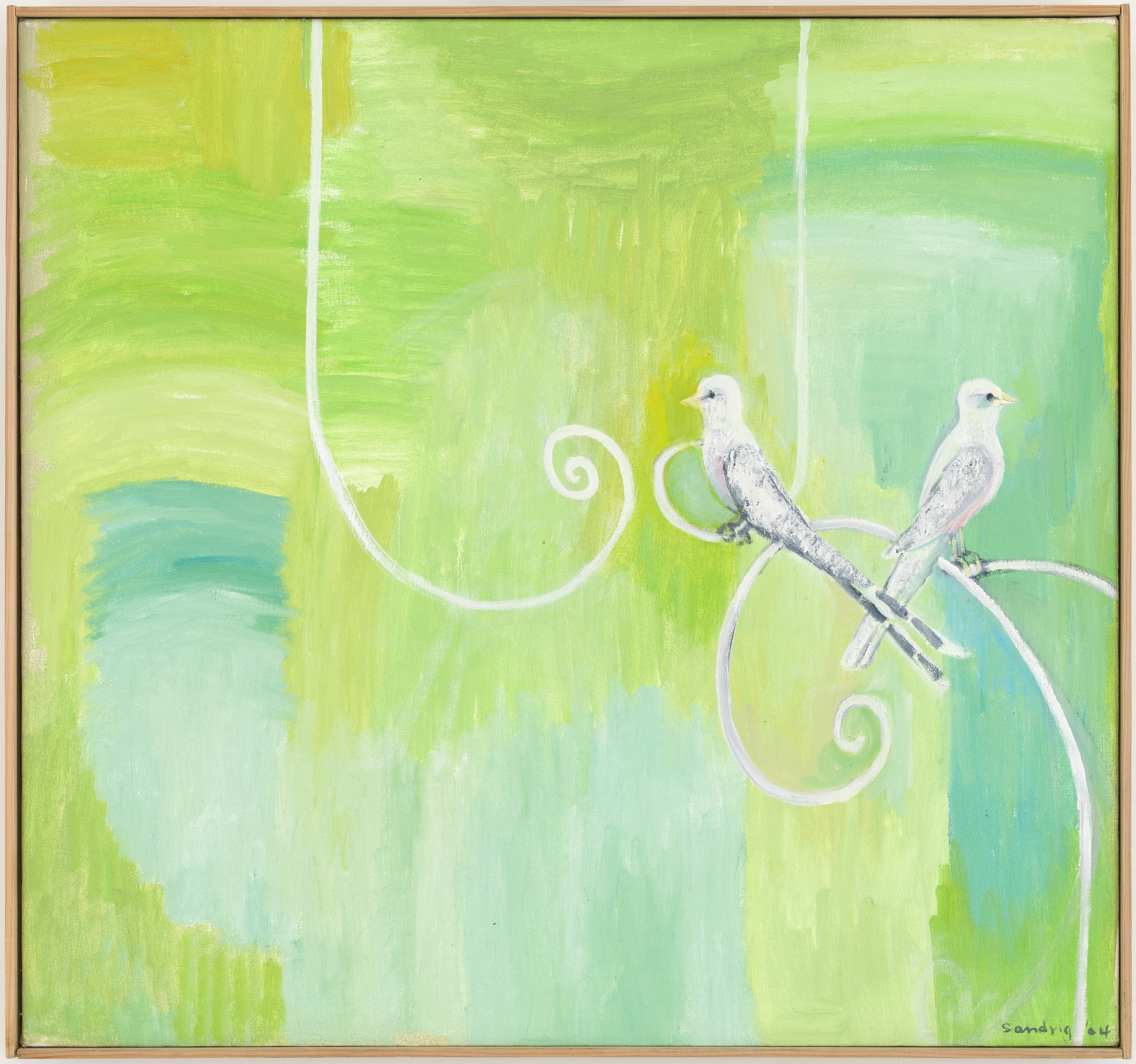 White Trogans
30 5/8" x 32 3/4",
oil on canvas, 2004