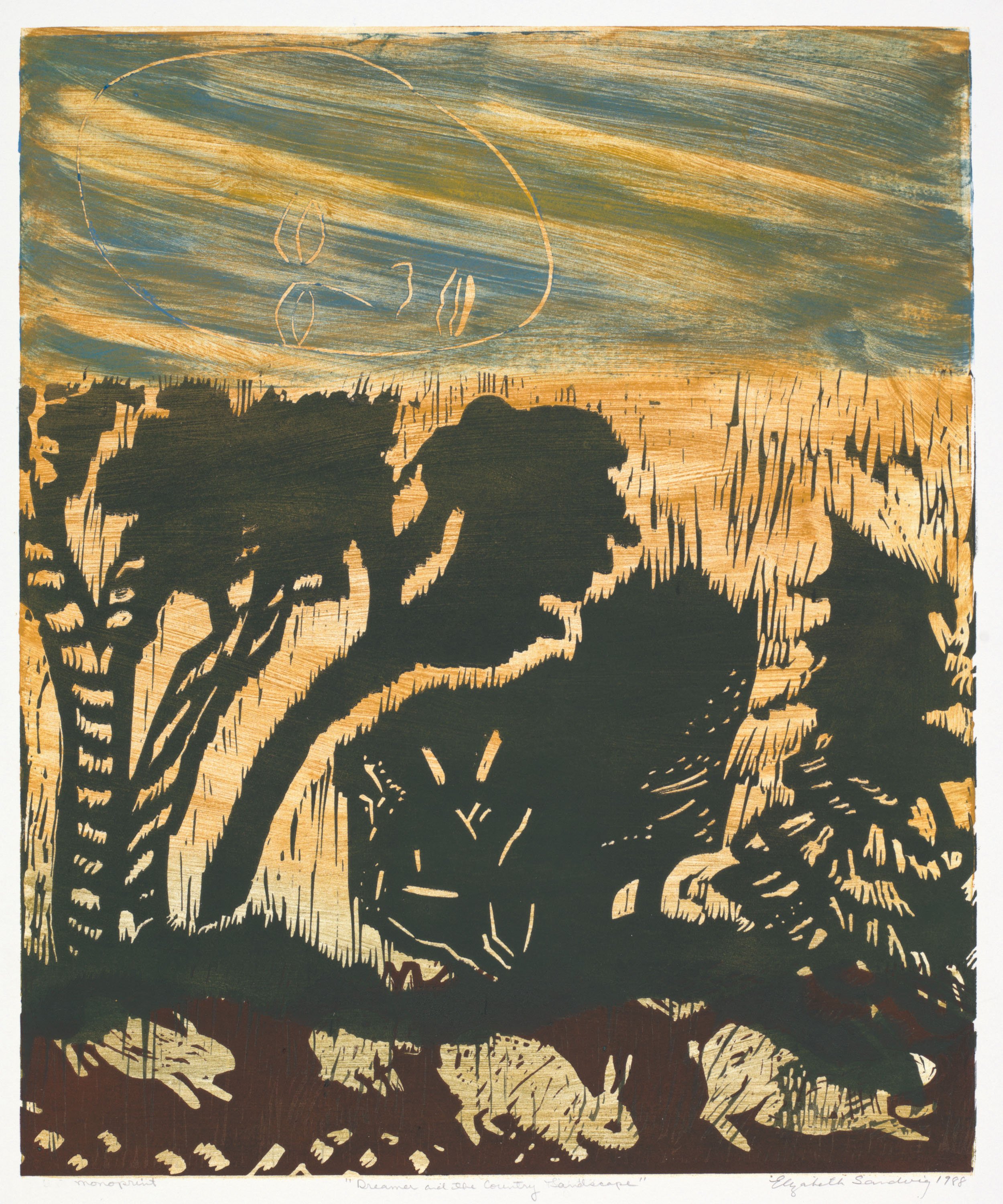 Dreamer and the Country Landscape, 1988