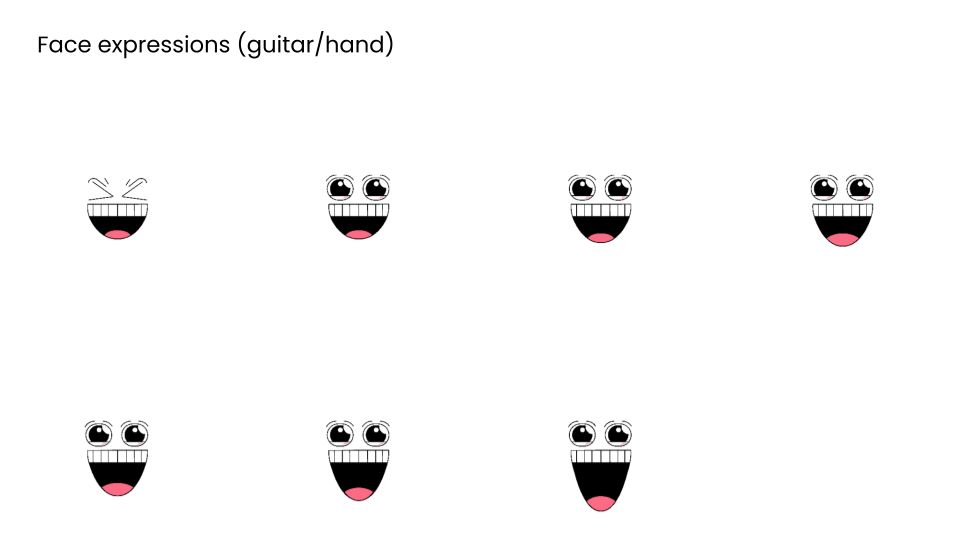 Character facial expression