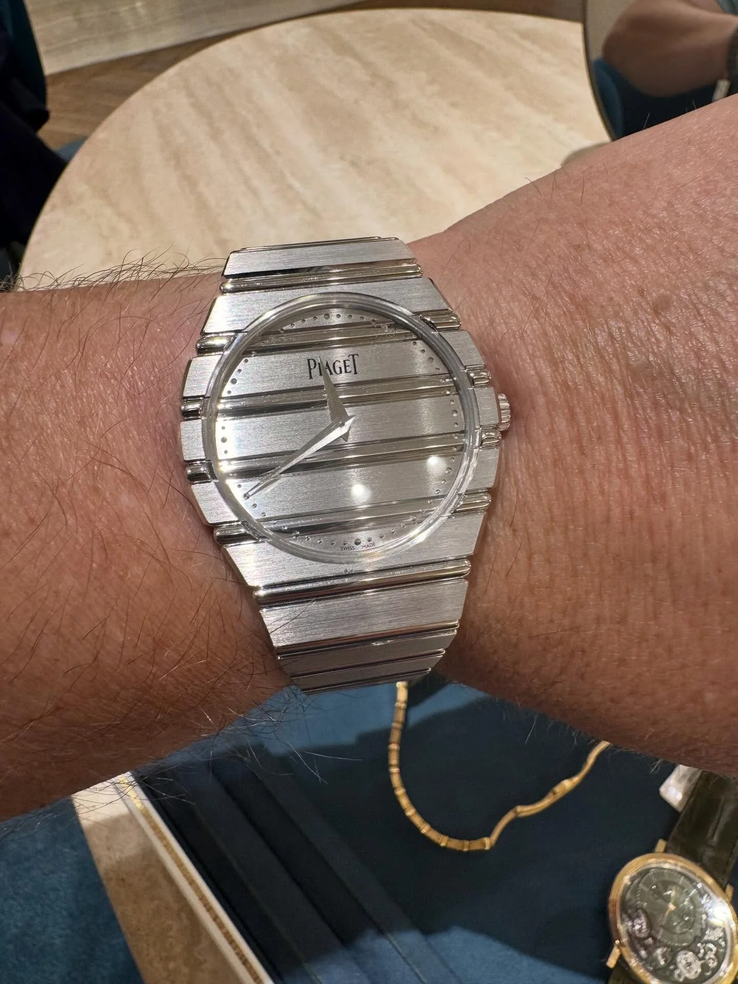 Checking out a few nice watches during recent trip to NYC. Always great to reconnect with great people @jenniferannemajka and few other folks who can help you get a new great watch. #piaget #patekphilippe #vacheronconstantin