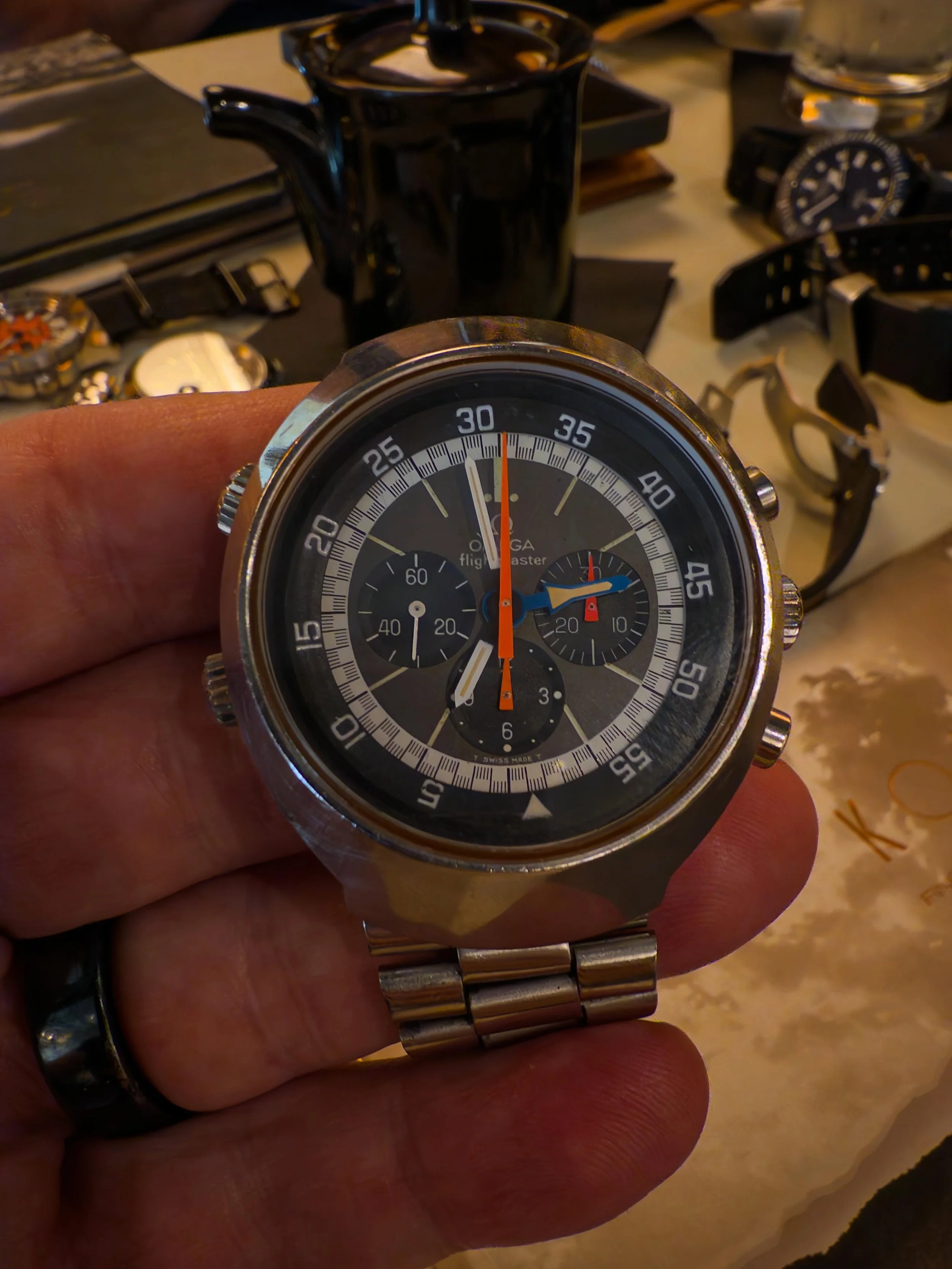 Solid turnout for the May gathering. The theme was watches that don&rsquo;t get enough wrist time. It was interesting to see the references people brought out and to hear the reasoning behind why certain pieces sit in the back of the safe. Good food 