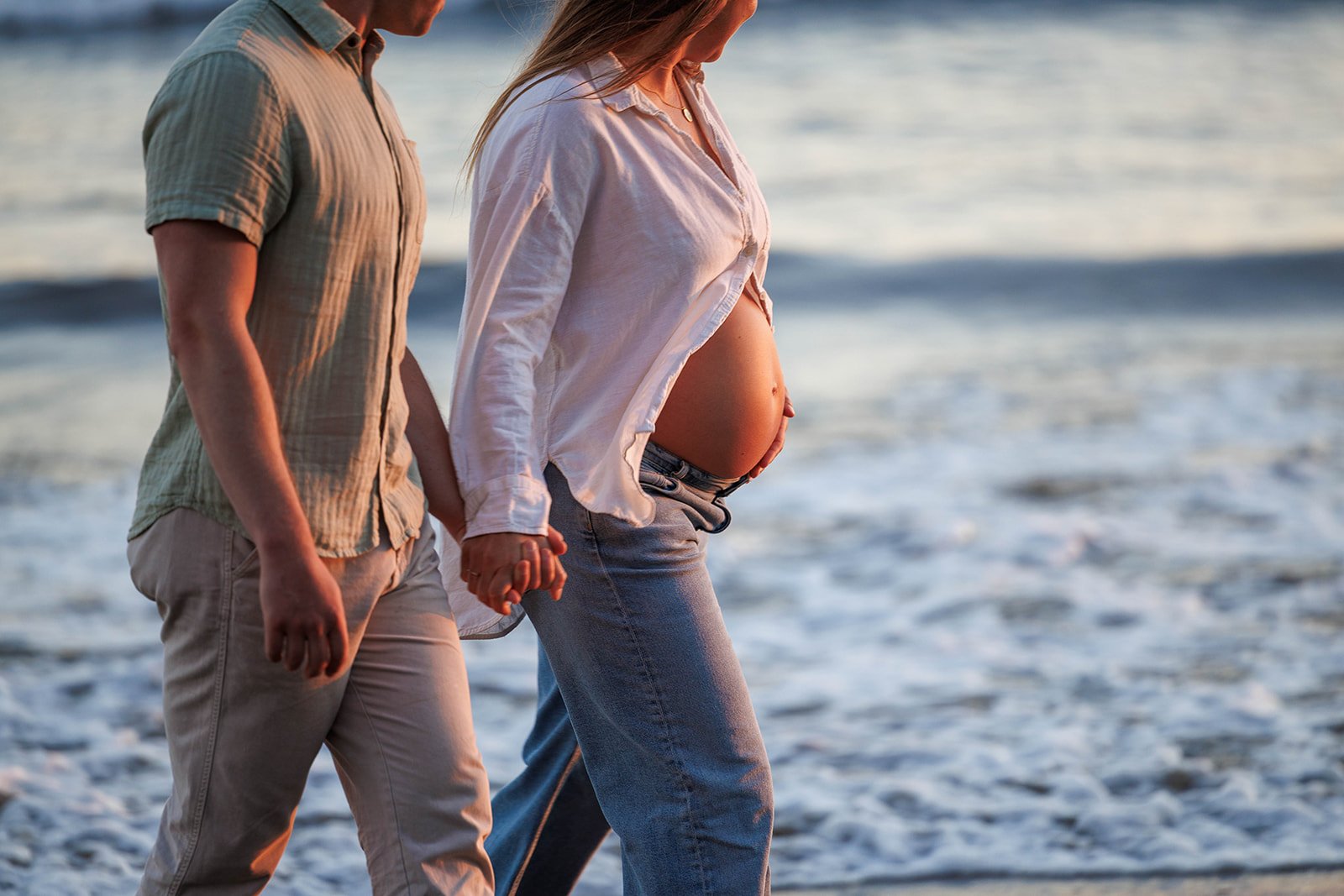 Maternity Photos at Ellwood Bluffs, Santa Barbara — A Golden Hour Session on the Central Coast