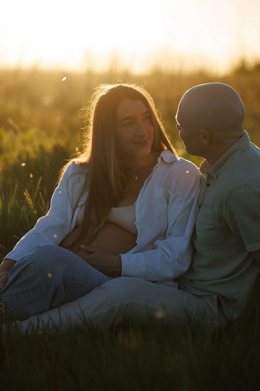 Santa Barbara maternity photographer golden hour outdoors

