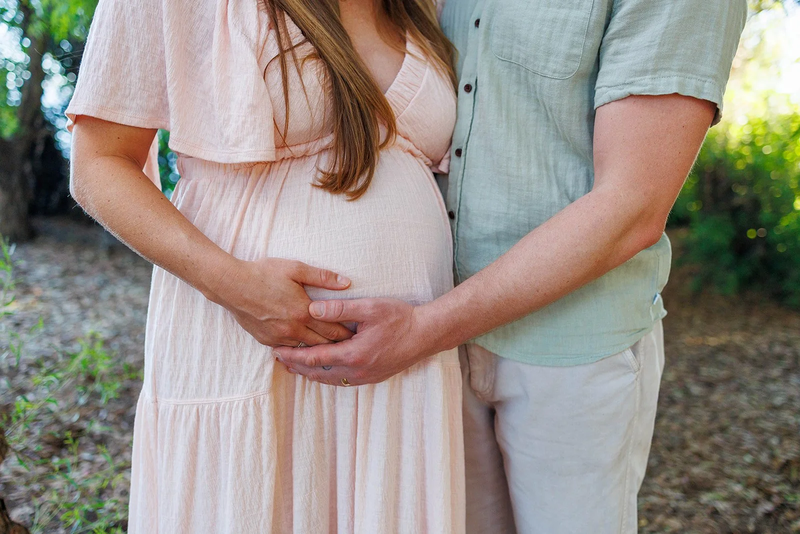 Santa Barbara maternity photographer golden hour beach
