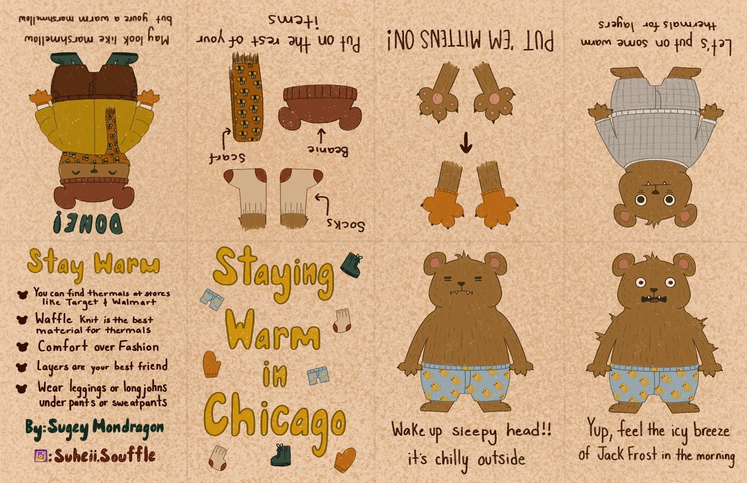 Lets take a look into Bubba's list to staying warm in the windy city of Chicago Illinois