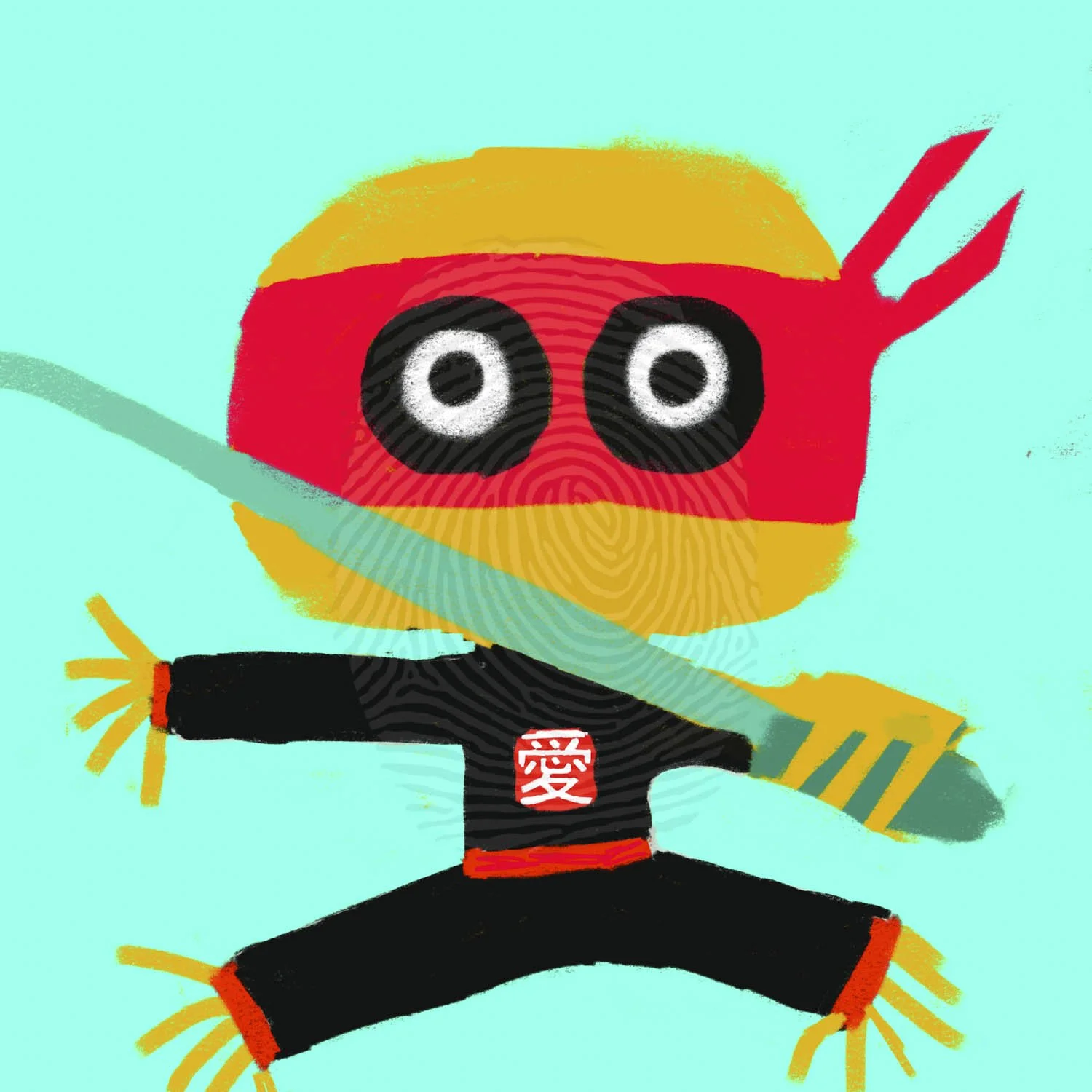 Love Ninja. Limited Edition Print.