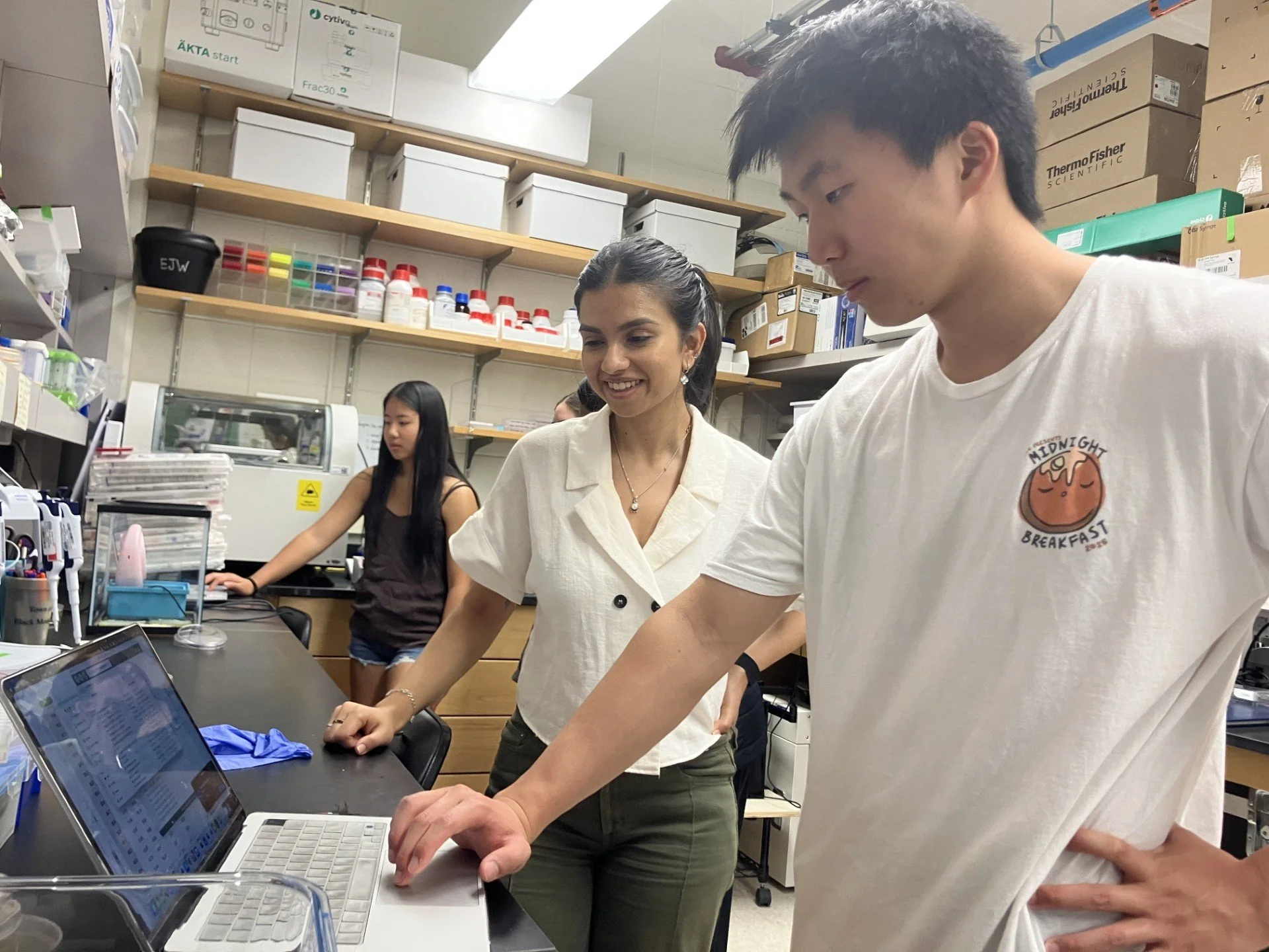 Climate Design students working on VOC sensors