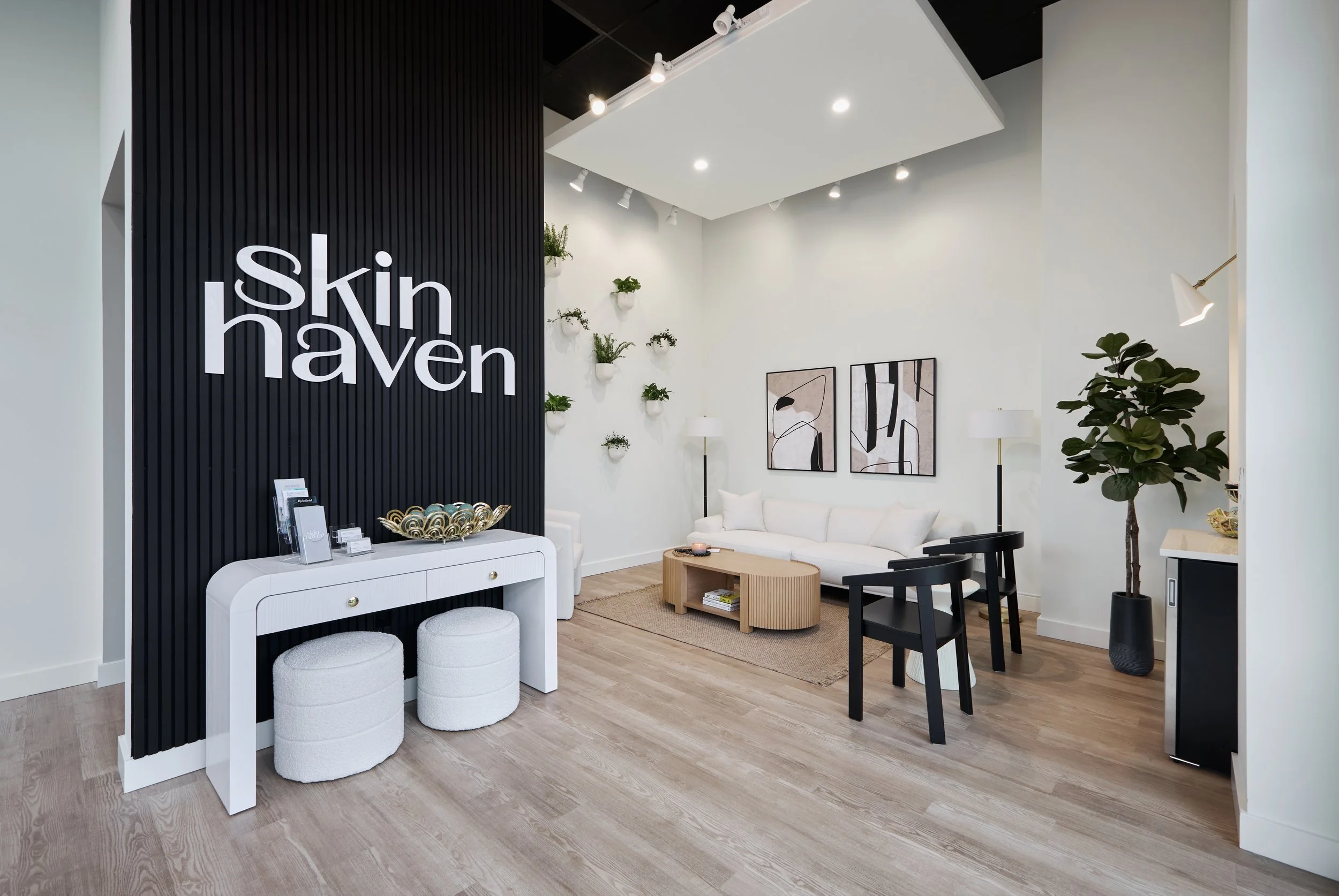 Clean, professional medical spa treatment room with neutral tones at Skin Haven in Little Rock