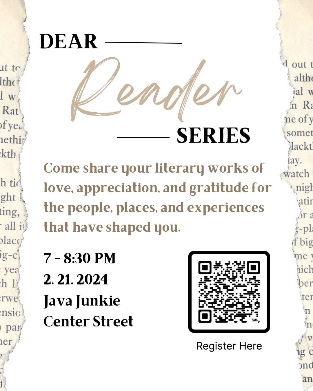 Dear Reader Series