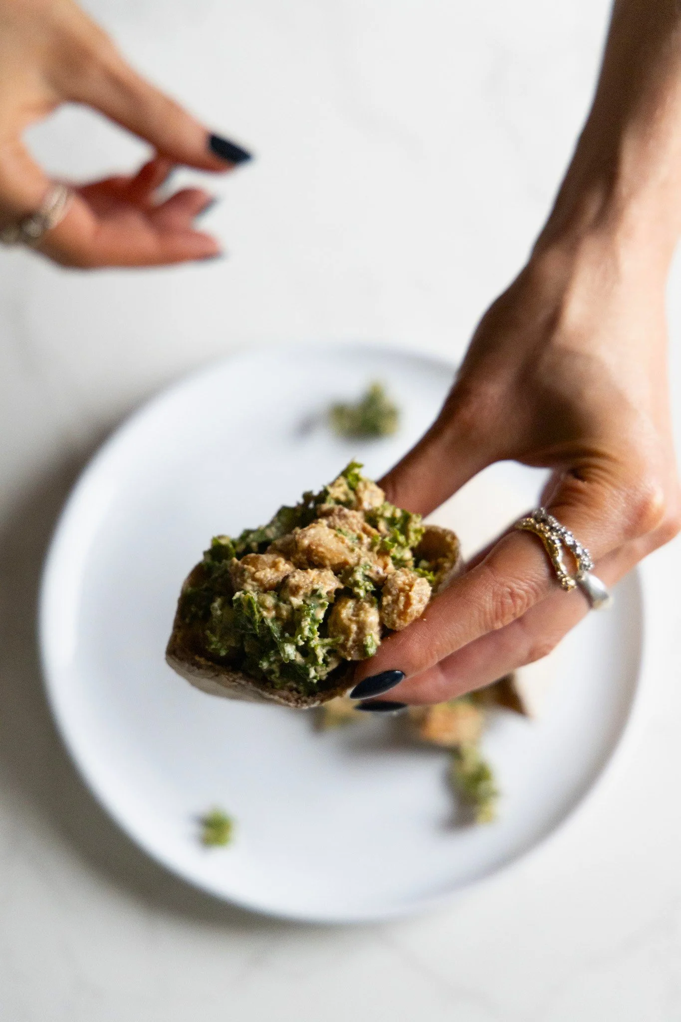 CHICKPEA CEASAR SALAD SANDWICH FILLER