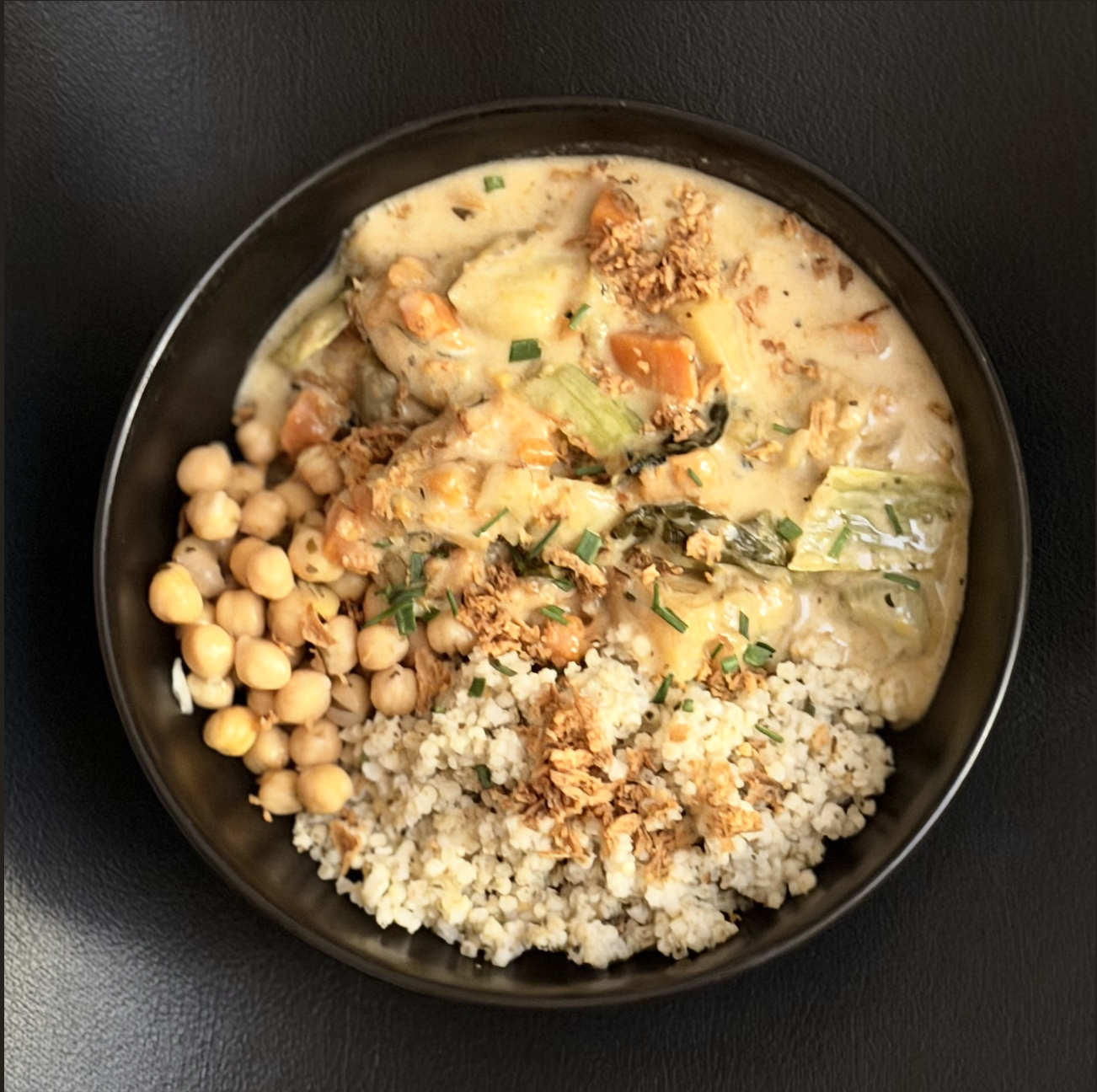 Vegan Sweet Potato Stew with Ginger and Coconut Milk