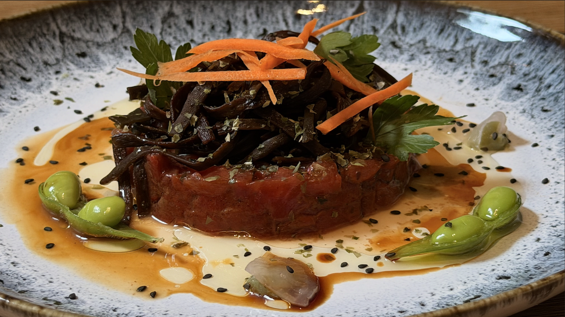 Watermelon Tartare, serving suggestion