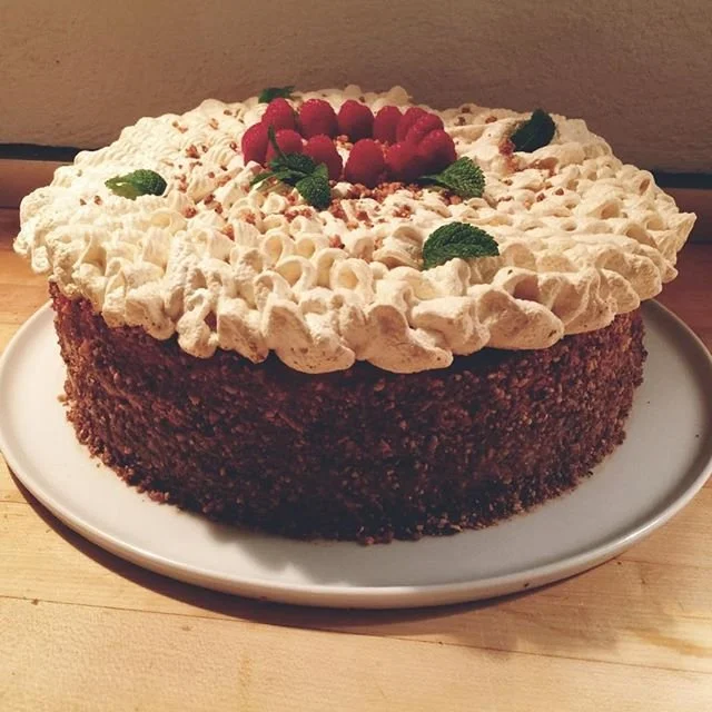 Raspberry and Dark Chocolate Cake