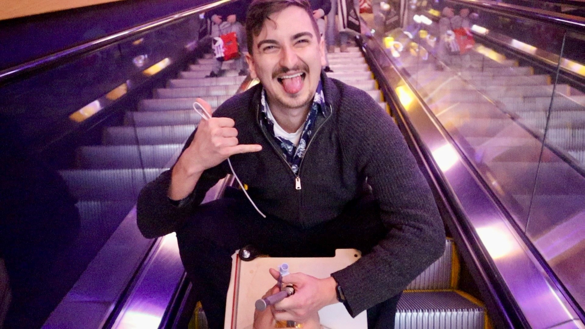 Intubating on a NYC escalator!