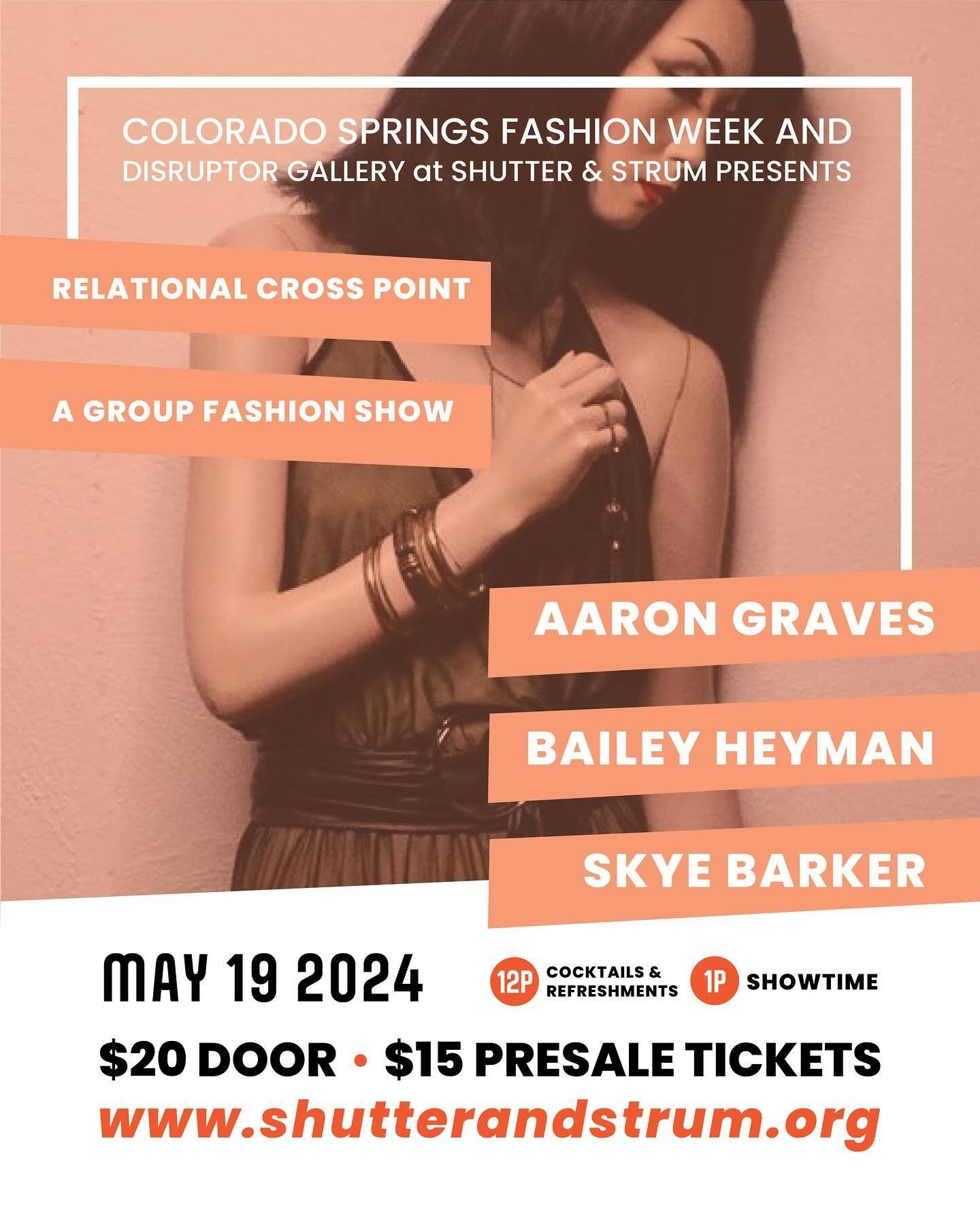 Yoooooo! About a week left for this banger event! Featuring @skyeaire_official @mydogsthinkimcrazy @agraves_art_and_fashion 
@cosfw 
Purchase tickets on our website for $15 or $20 day of show at the door.
#fashion #fashionart #supportcommunity