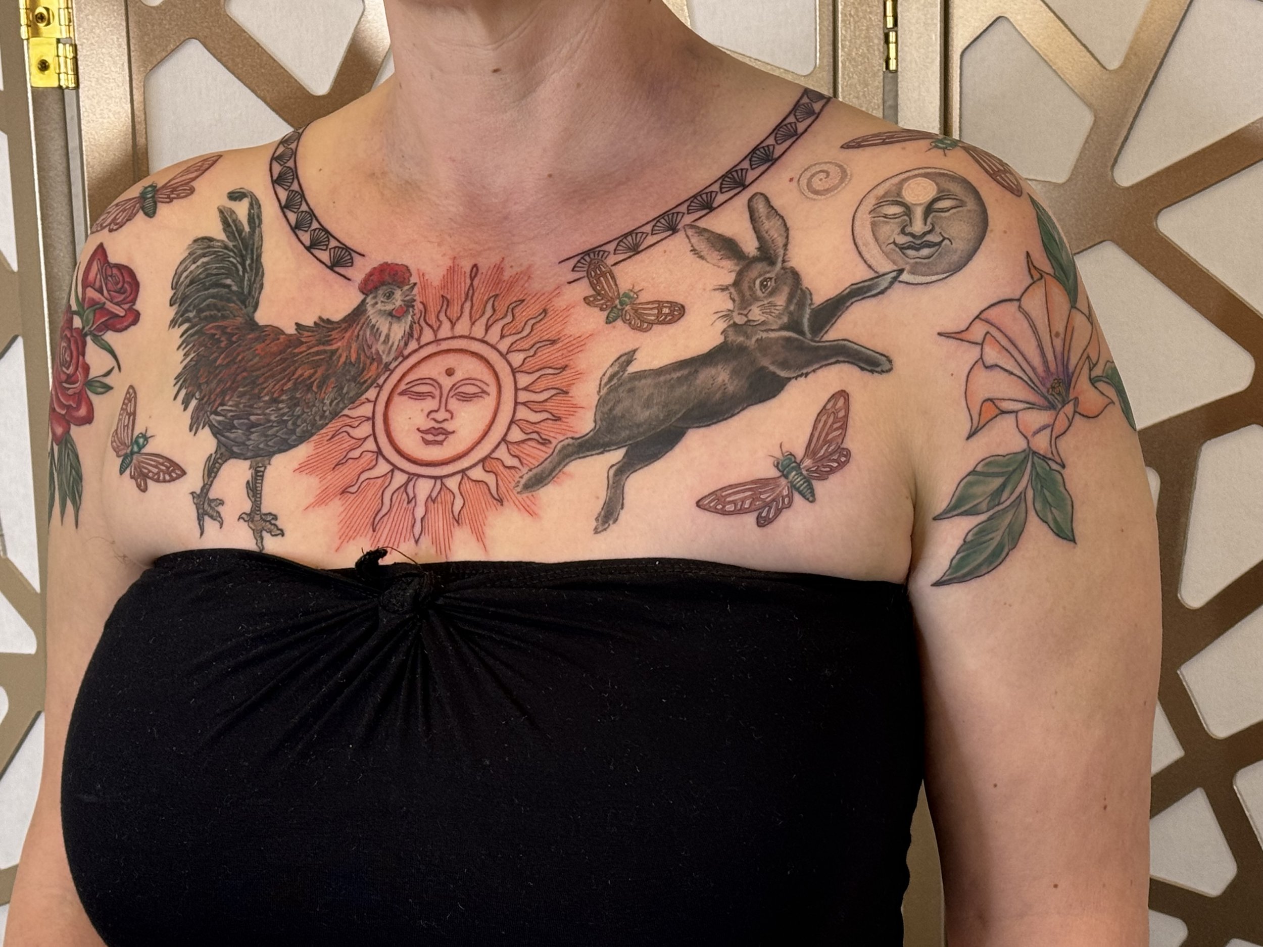 Animal sanctuary full color chest piece