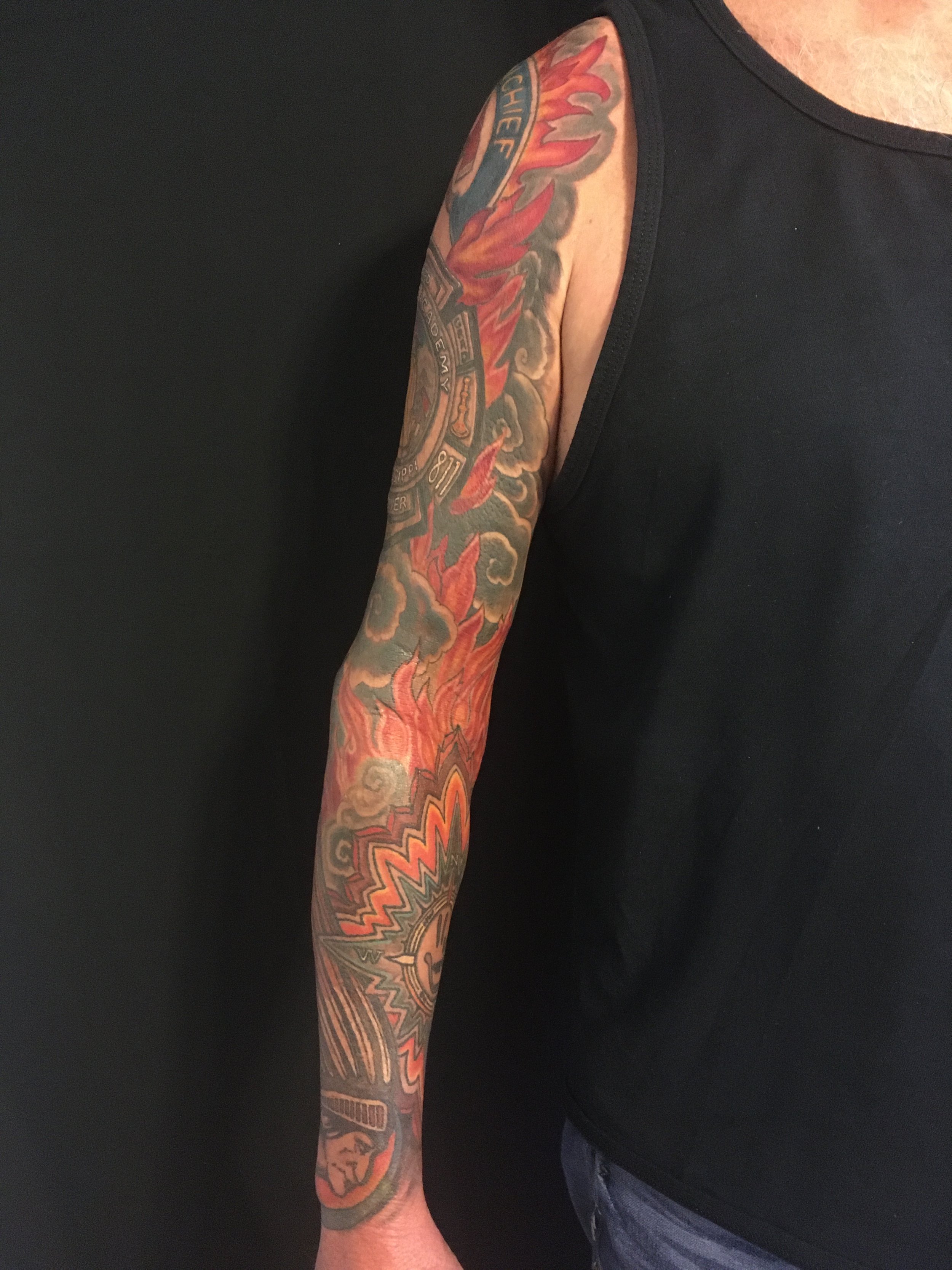 Firefighter full color sleeve