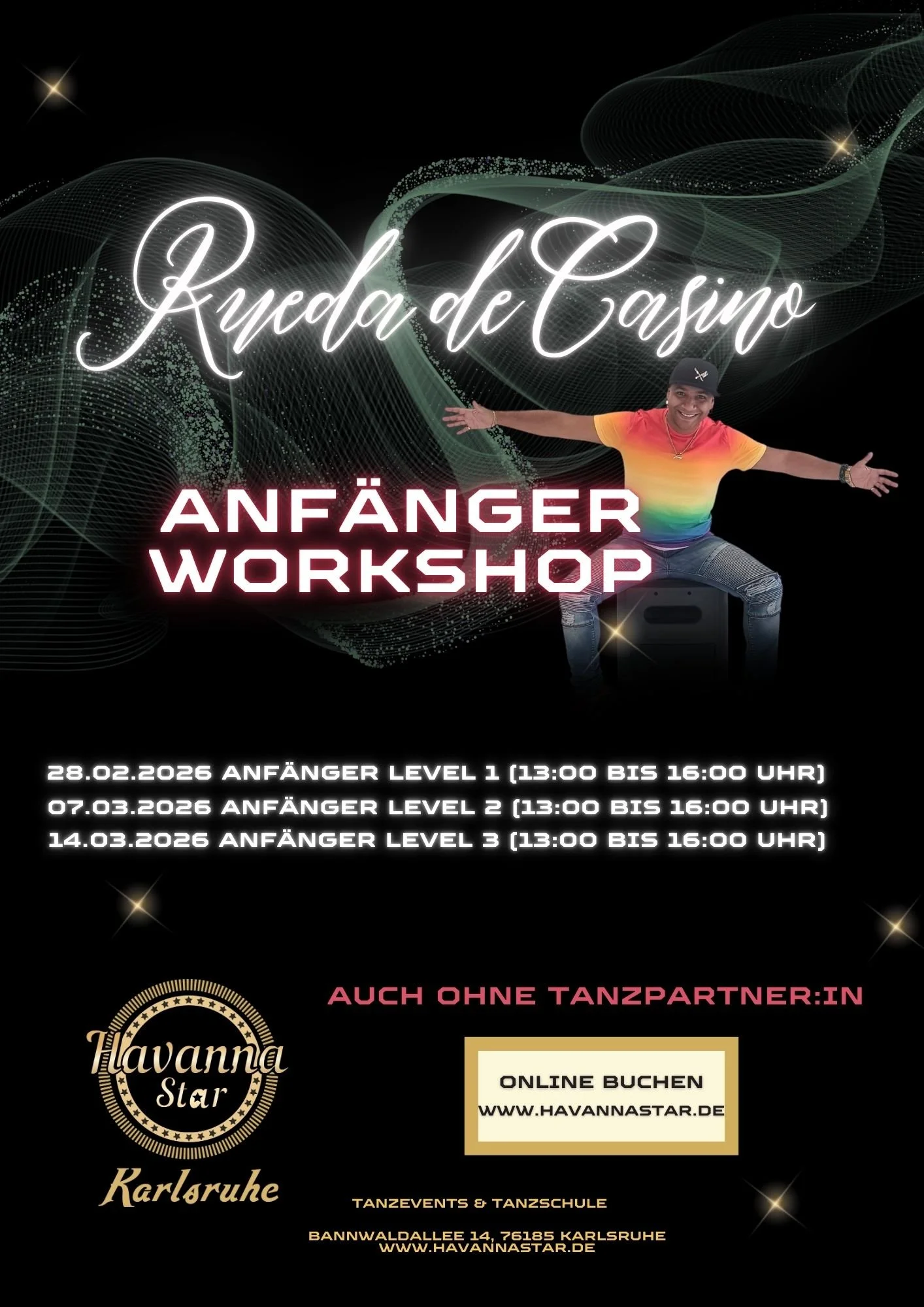 Rueda de Casino- Anfängerkurs 3 Stunden Start 28.02.2026