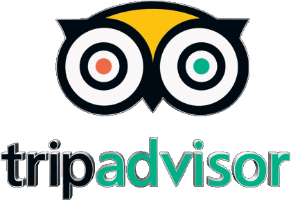 TripAdvisor logo featuring an owl face with large eyes above the words 'tripadvisor'.