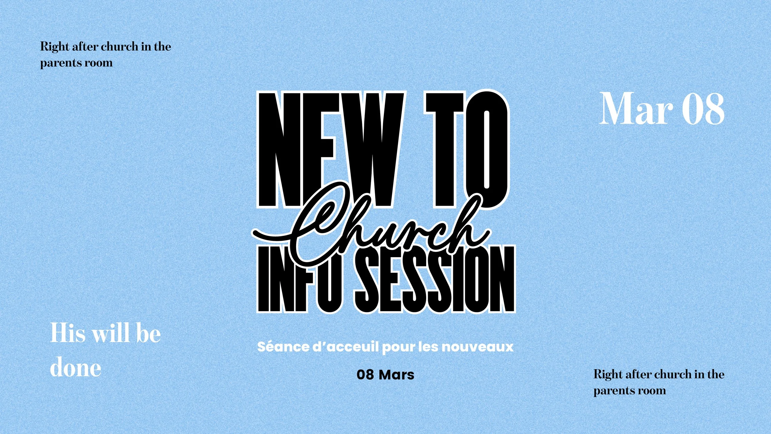 New To Church Info Session