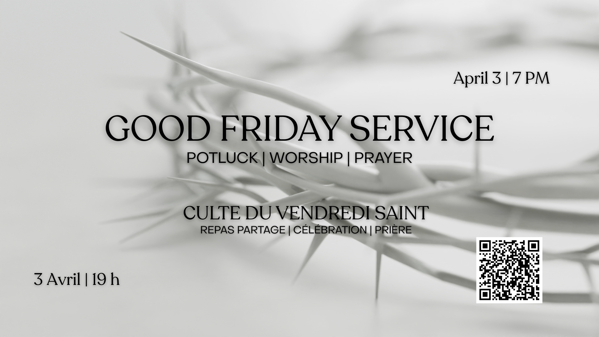 Good Friday Service | Potluck, Prayer & Worship