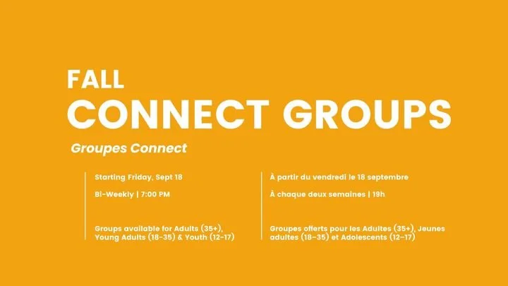 Connect Groups - Fall 2026