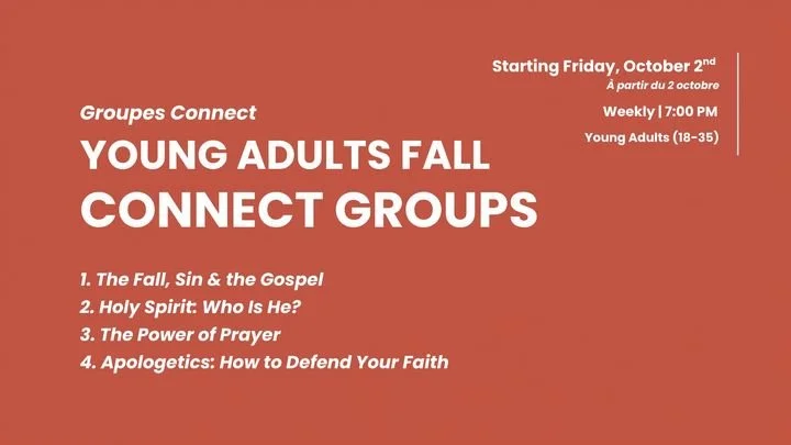 Young Adults Fall Connect Groups
