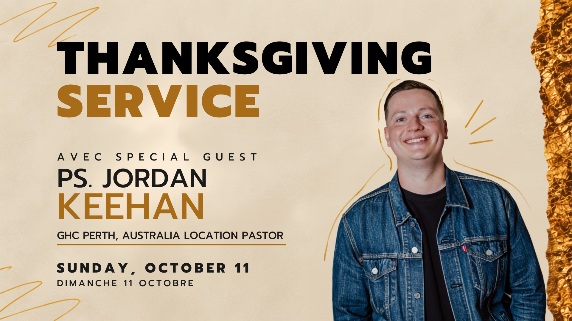 Thanksgiving service with Ps Jodan Keehan