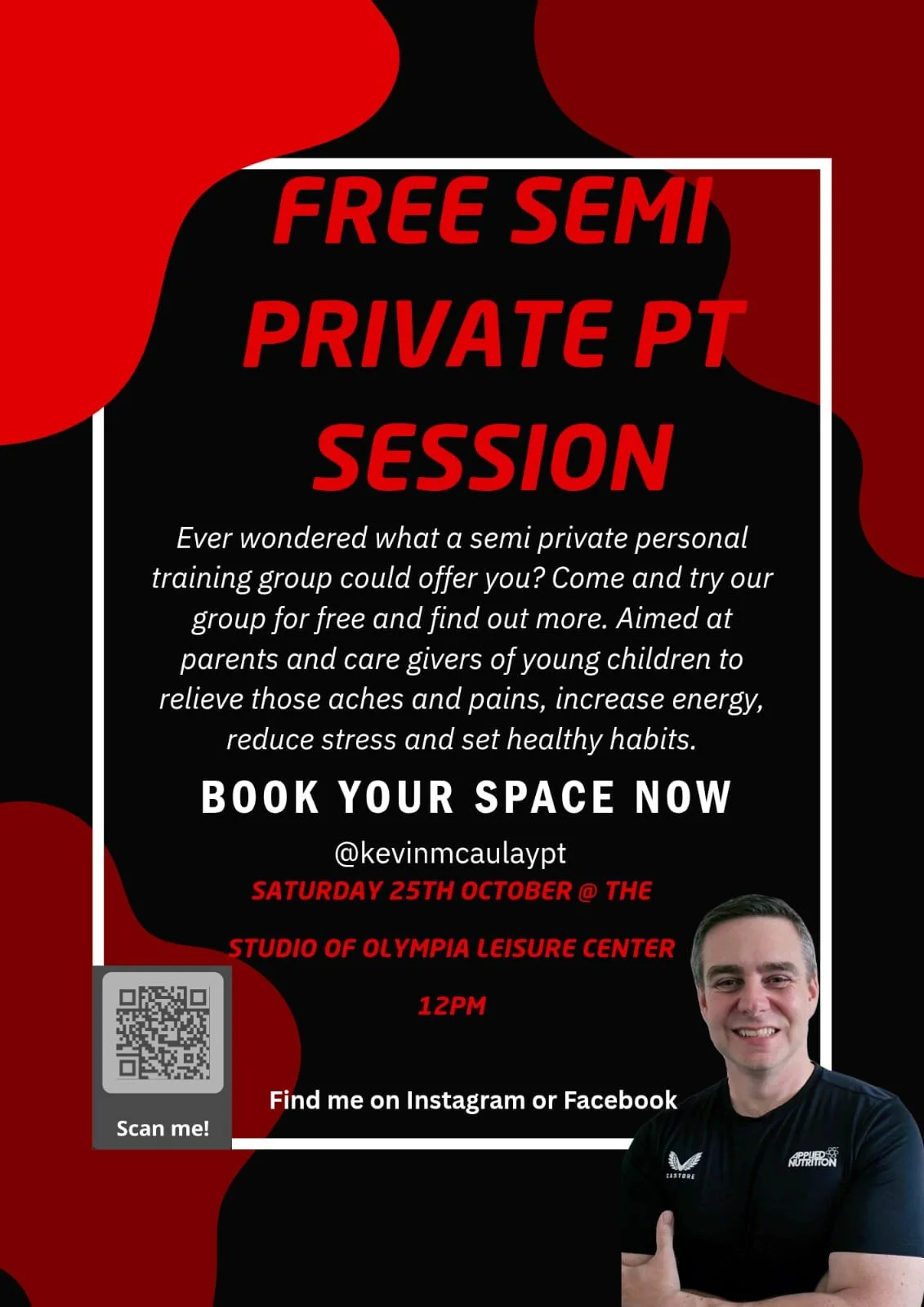 Want more energy, confidence, and family fun without living in the gym?

Join Kevin McAulay for a FREE Fitness Jumpstart Event  created for parents, guardians, and grandparents who want to move more, feel stronger, and set a healthy example for their