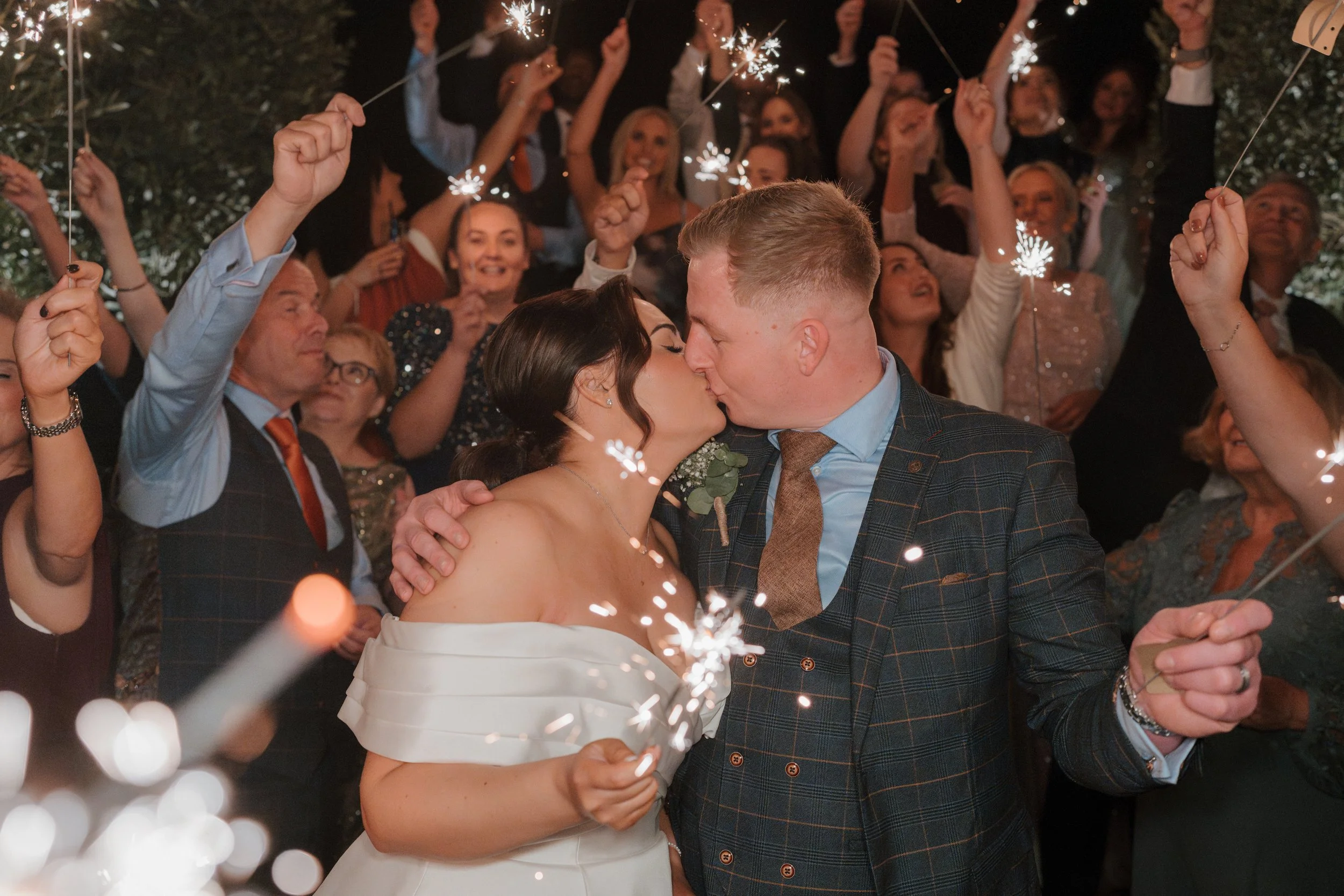 sparklers at tuddenham mill in suffolk