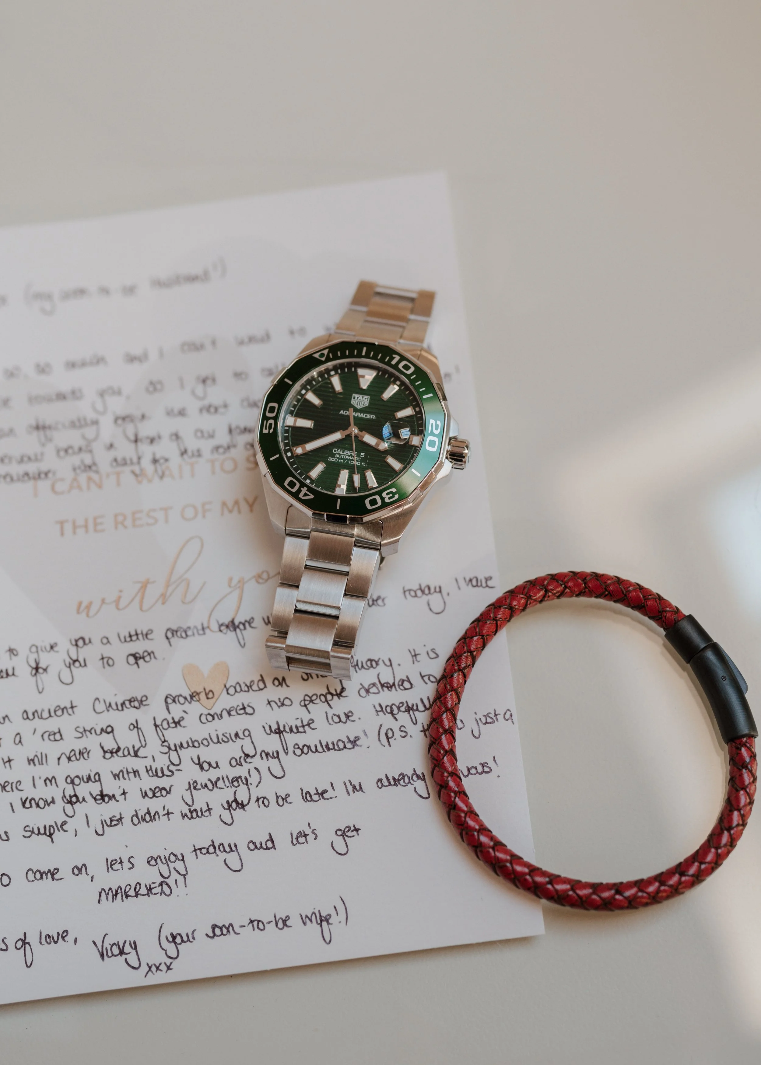 groom flat lay photo