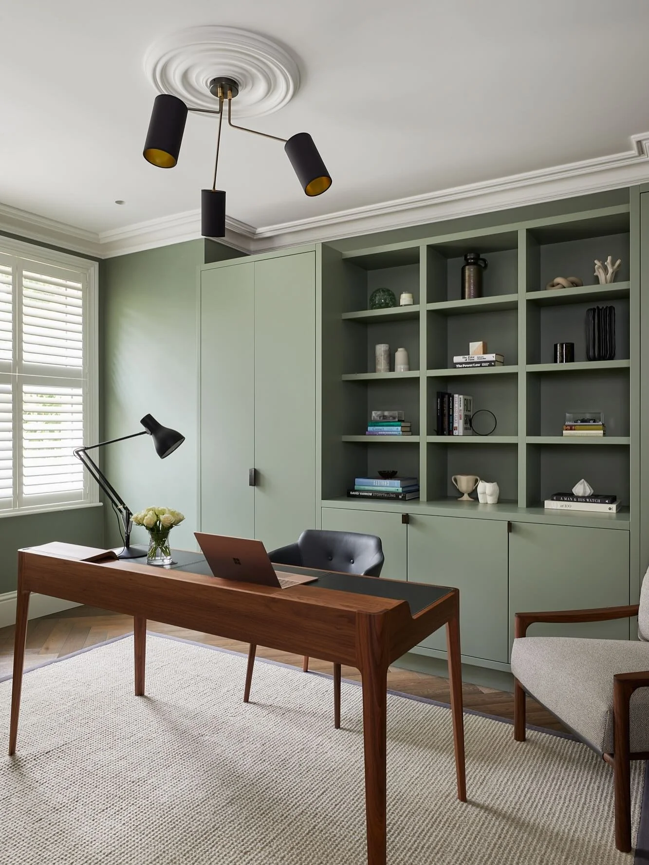 Transformation Tuesday&hellip; scroll through to see the before shots. 

Sometimes a lighter touch is needed to a space. In this study, we replaced the timber flooring for a deep, smoked parquet. A new plaster cornice and ceiling rose were installed.